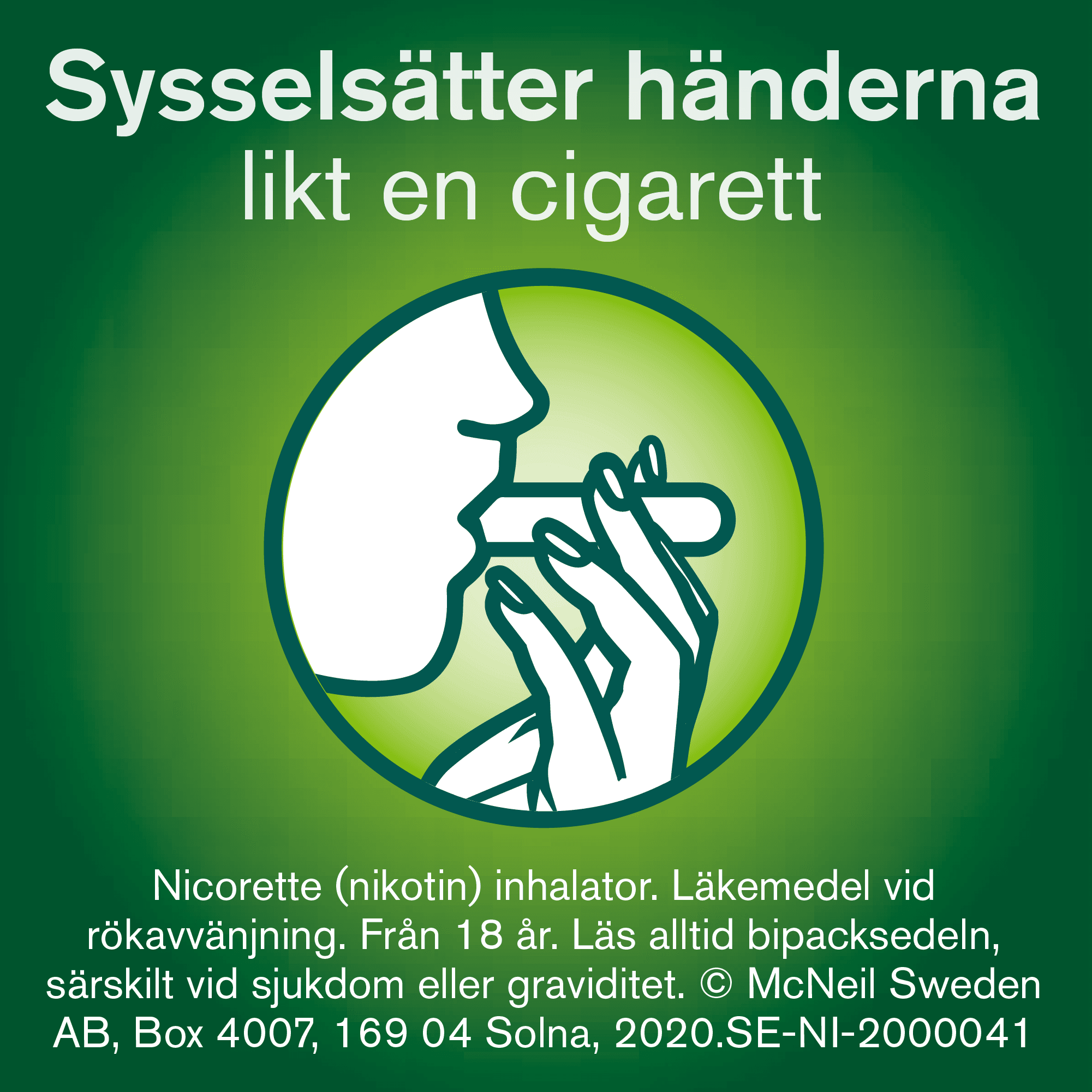 Nicorette Inhalator, inhalationsånga, vätska 10 mg 42 st 2