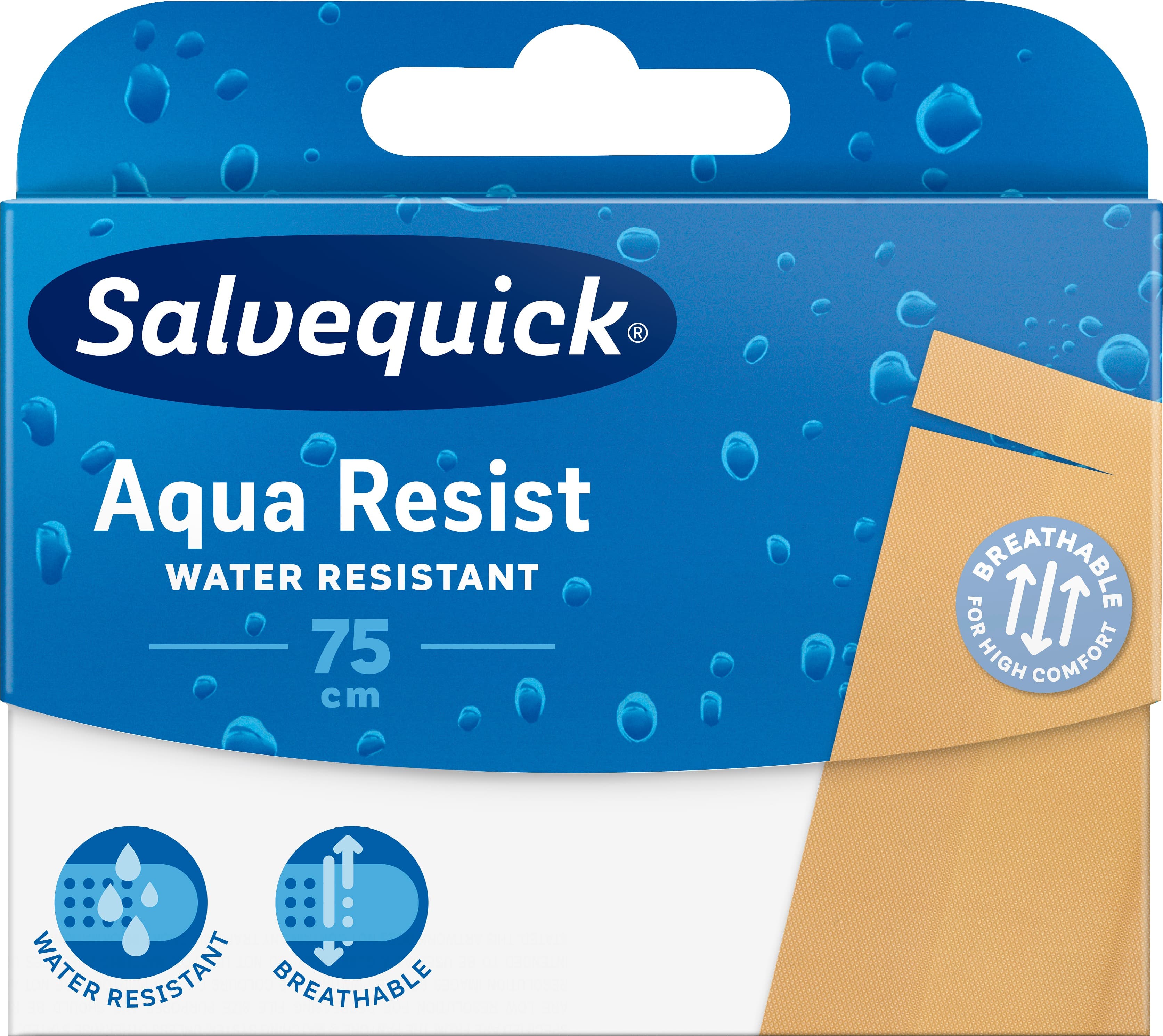 Salvequick Aqua Resist plåster 75 cm