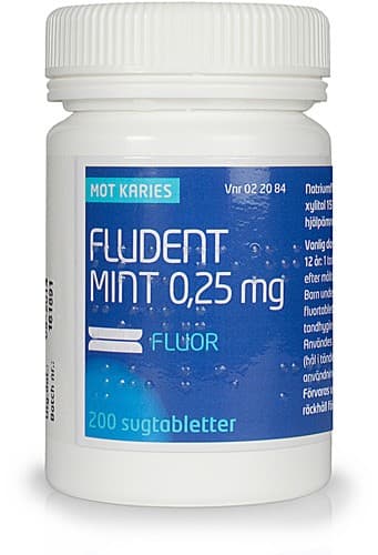 Fludent Mint, sugtablett 0,25 mg 200 st