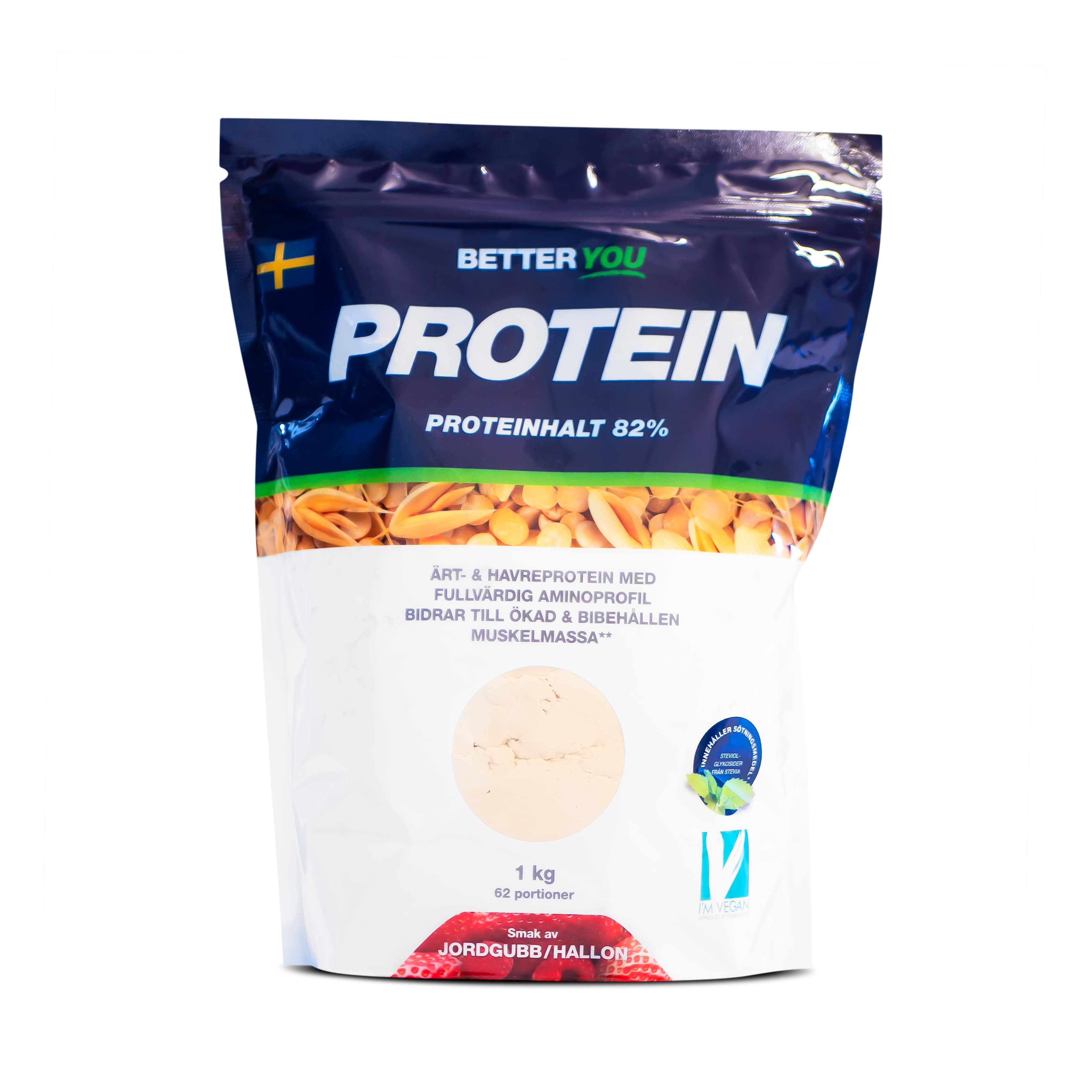 Better You Ärt & havreprotein Jordgubb/Hallon 1 kg
