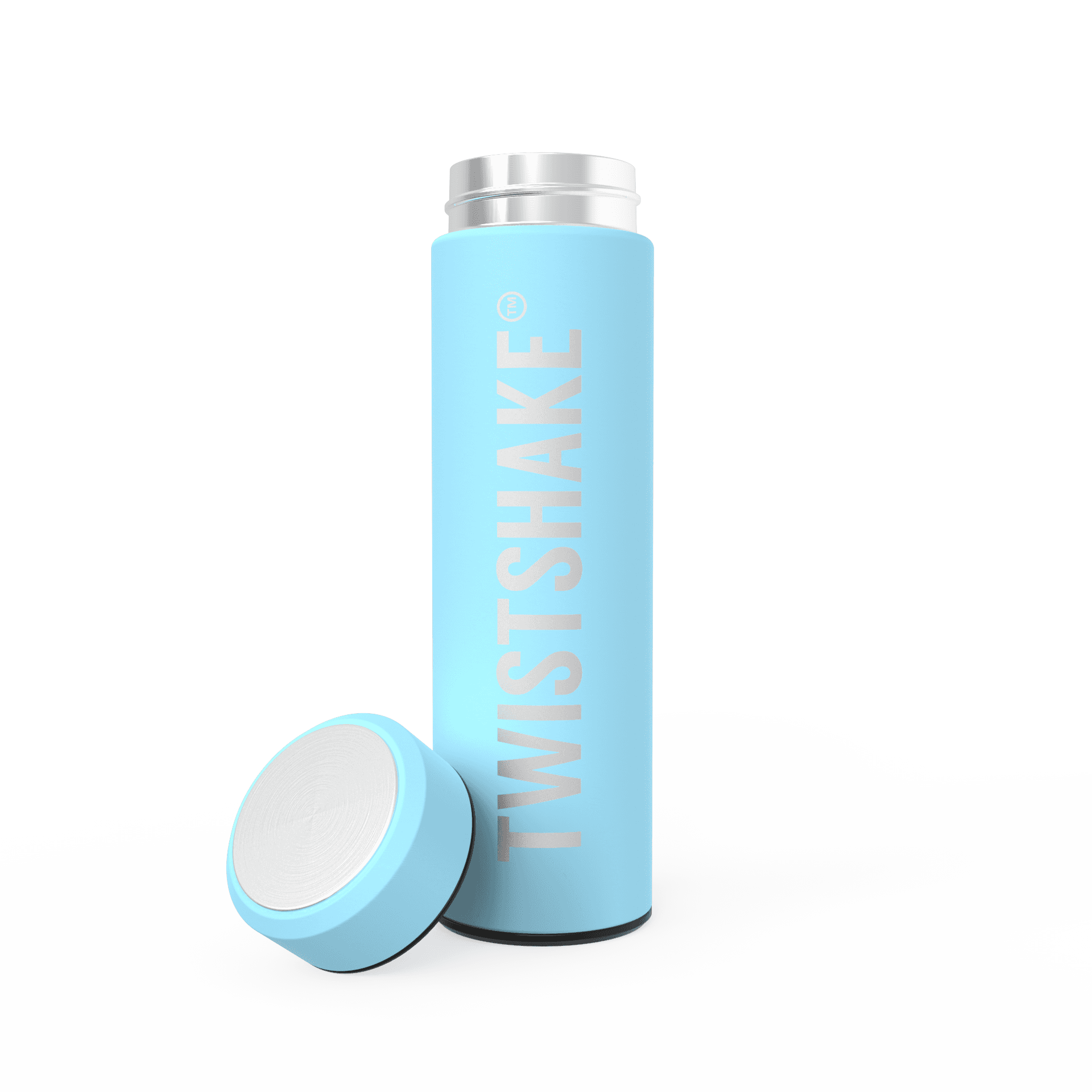Twistshake Hot or Cold Bottle 420 ml Pastell Blå - produktbild 2