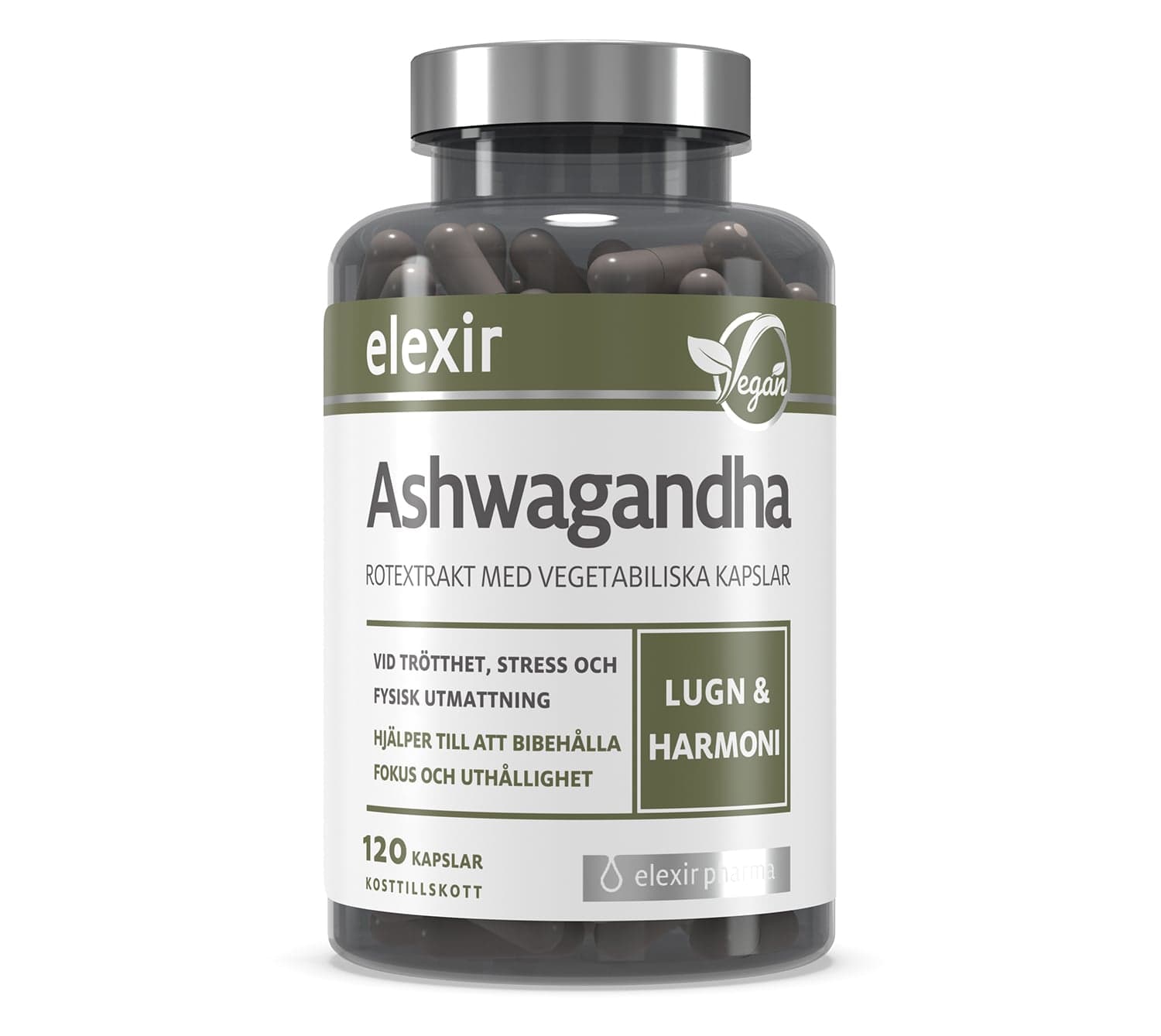 Elexir Pharma Ashwagandha 120 kapslar