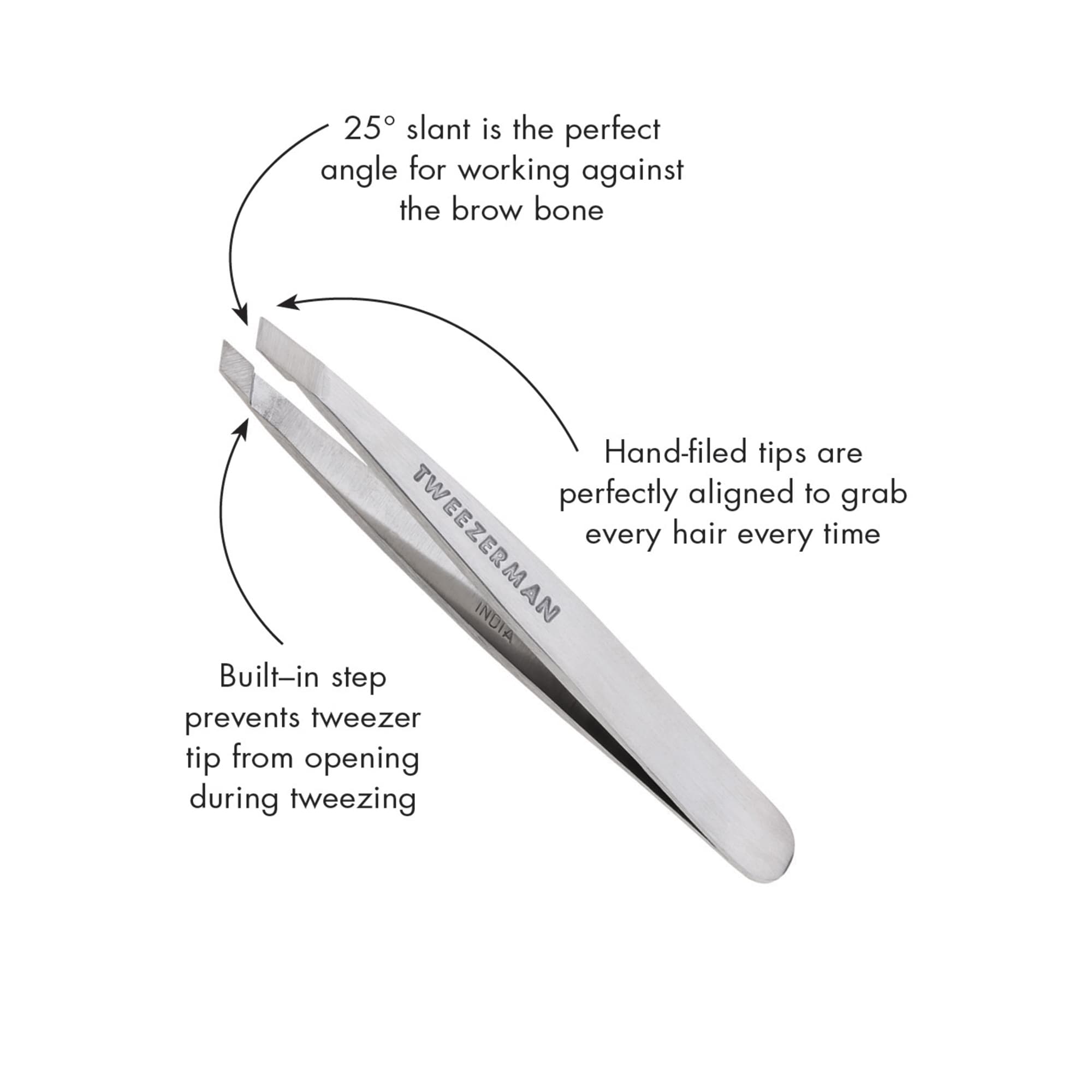 Tweezerman Mini Slant Tweezer Classic Stainless 3