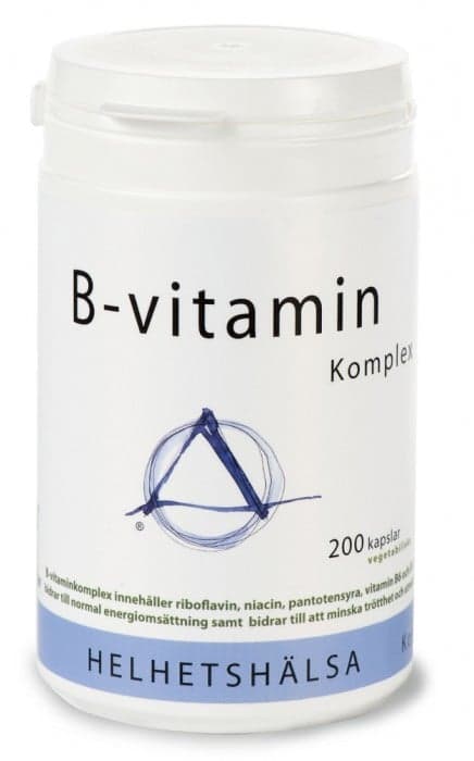 Helhetshälsa B-vitamin Komplex 200 kapslar