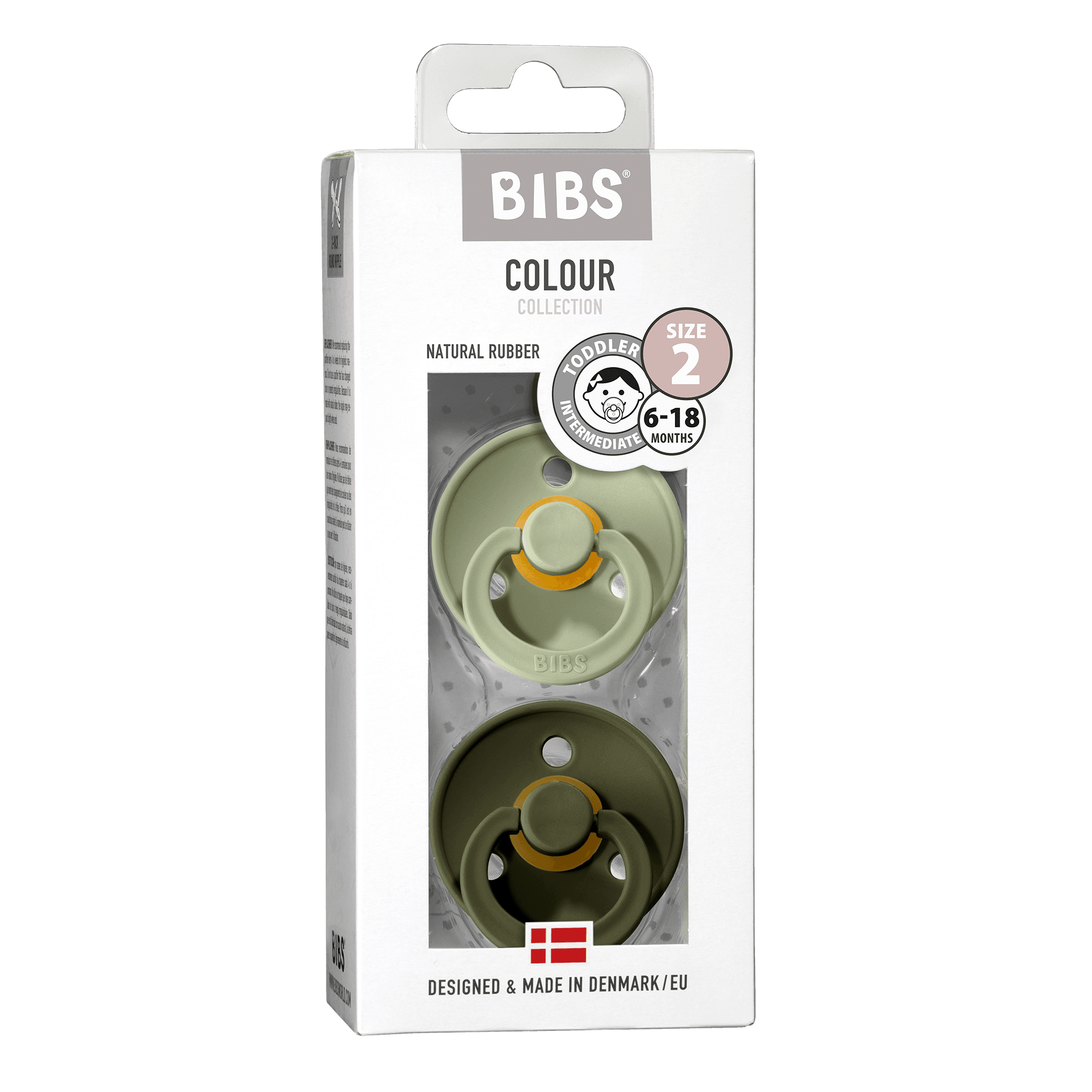 BIBS Colour Latex Size 2 Sage/Hunter Green 2-pack - produktbild 3