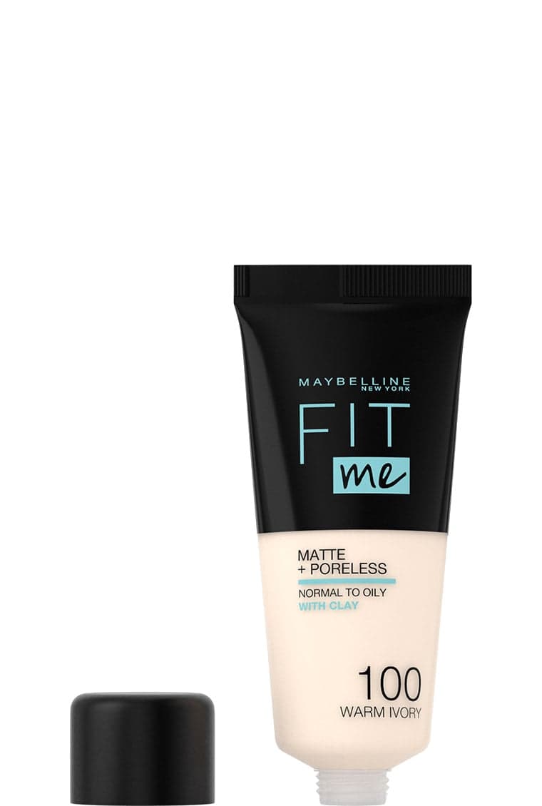 Maybelline Fit Me Matte & Poreless Foundation 100 Warm Ivory 30 ml - produktbild 2