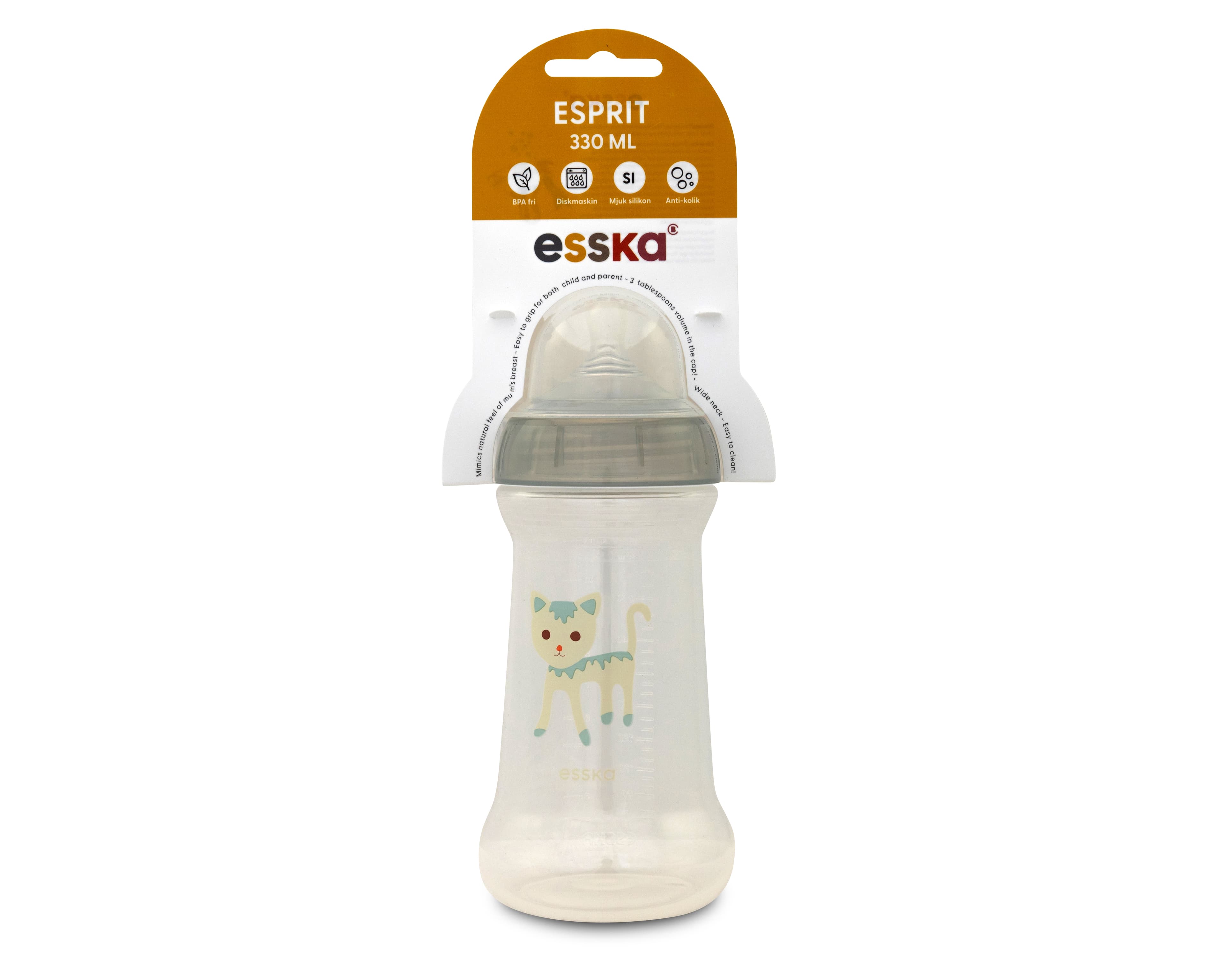 Esska Nappflaska Esprit 330 ml - Blandade färger 4