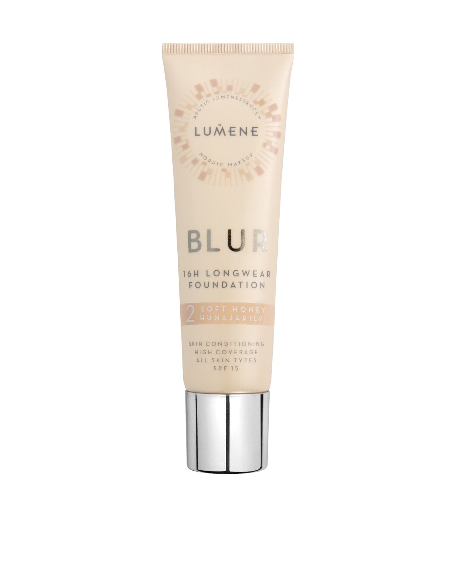 Lumene Blur 16h Longwear Foundation 2 Soft Honey SPF15 30ml