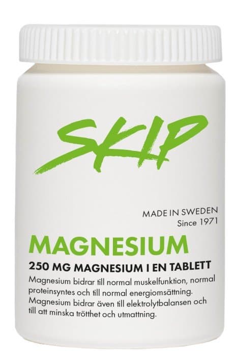 Skip Magnesium 250mg 100 tabletter