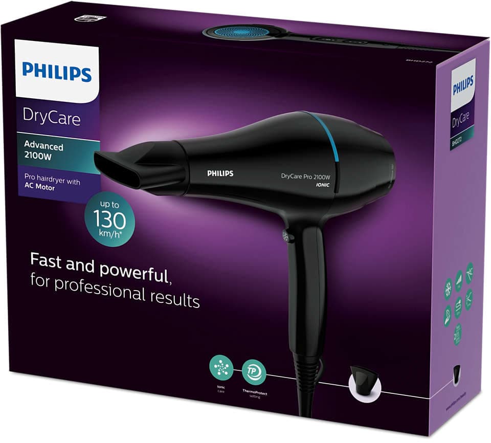 Philips Drycare Hårfön Pro BHD272/00 5