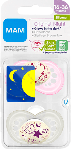 MAM Original Night Napp 16-36 månader Rosa 2-pack - produktbild 2