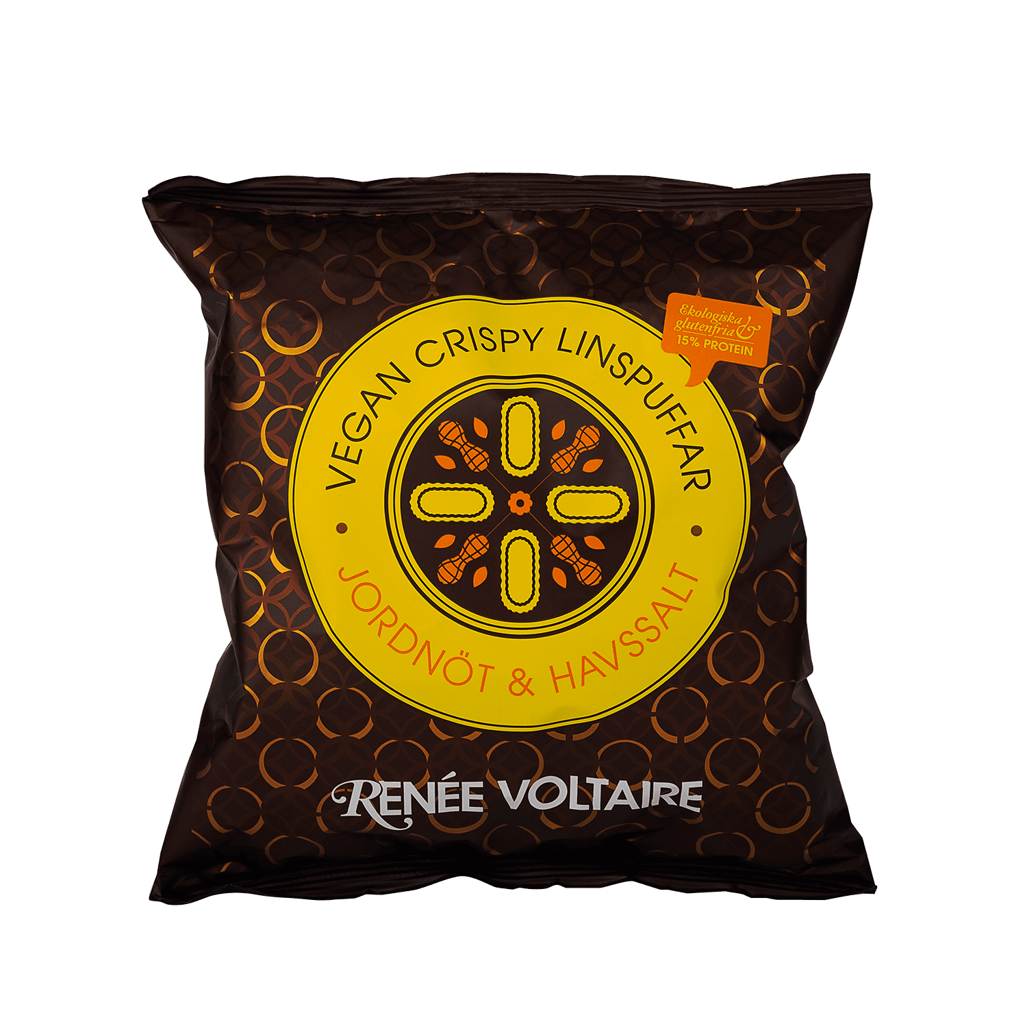 Renée Voltaire Vegan Crispy Linspuffar Jordnöt & Havssalt EKO 60 g