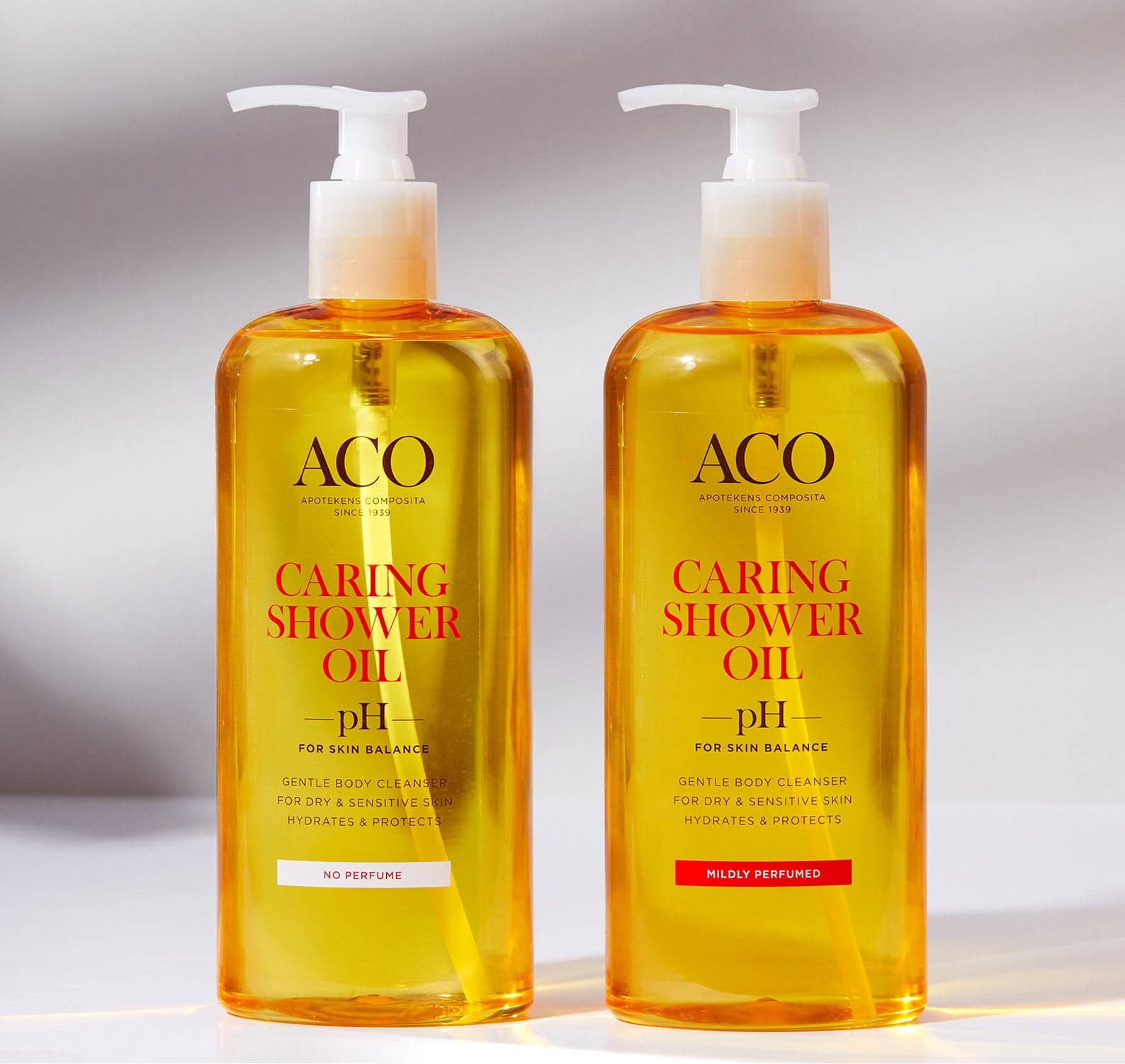 ACO Body Caring Shower Oil Parfymfri Duscholja 400 ml - produktbild 2