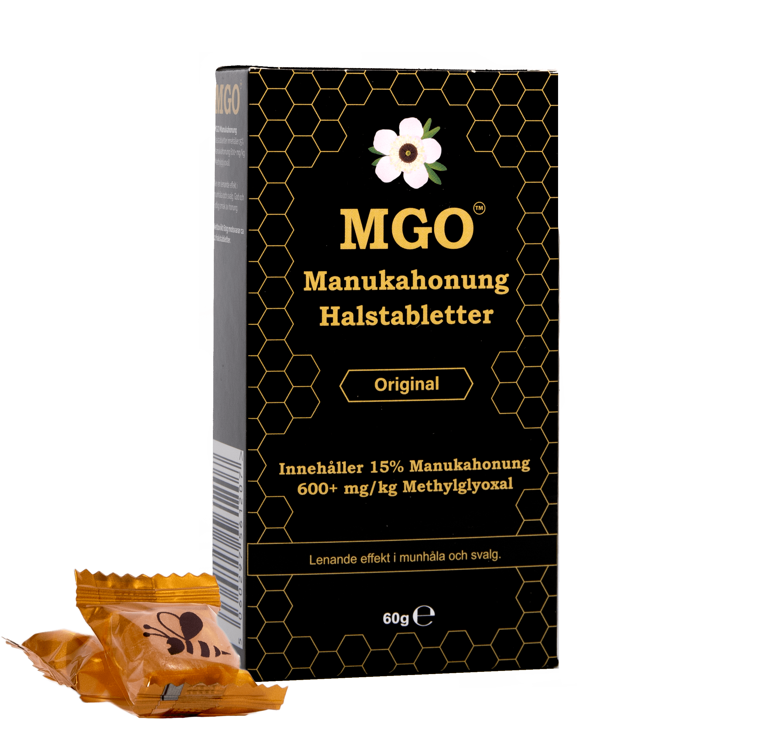 MGO Manukahonung Halstabletter Original 600+ 60 g