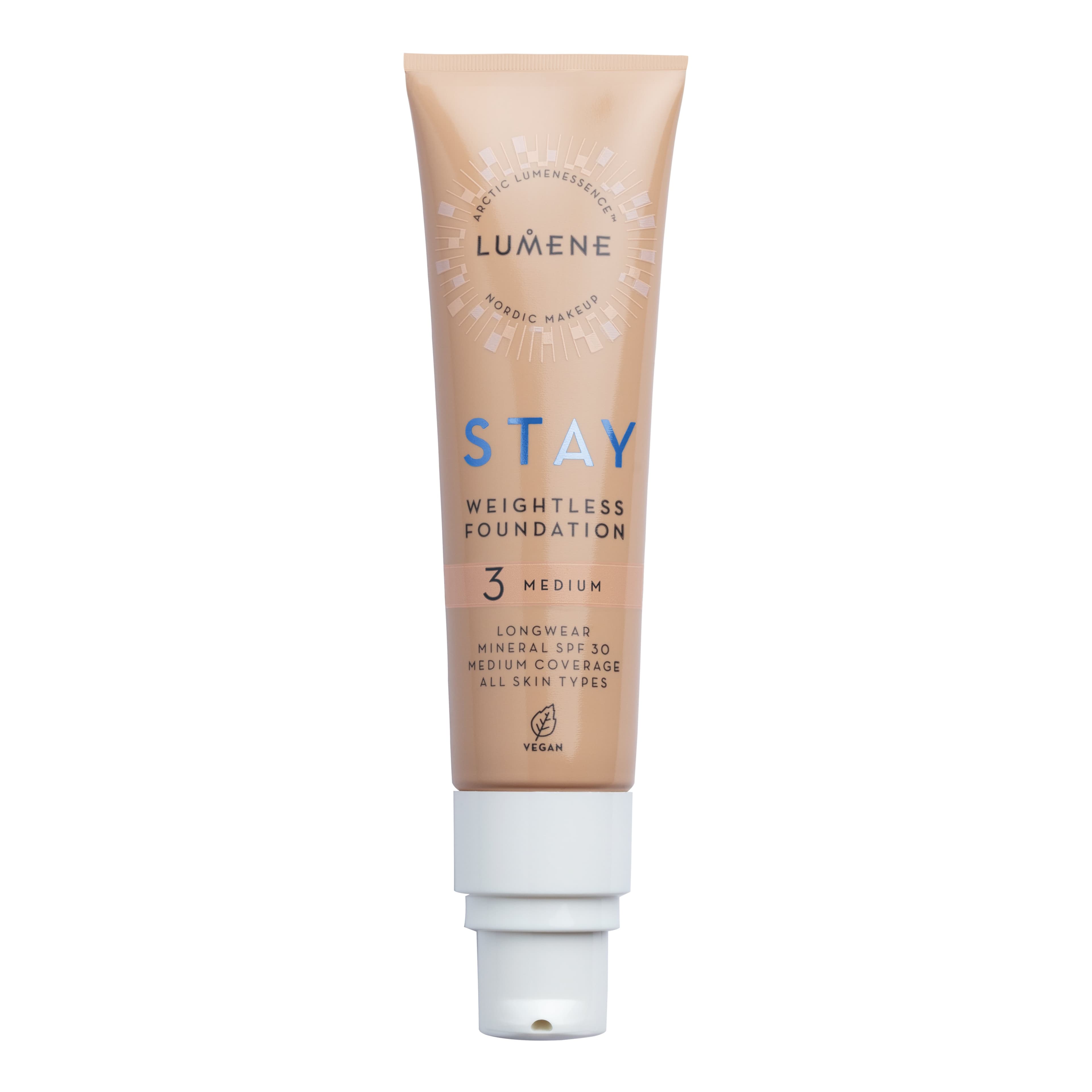 Lumene Stay Weightless Foundation SPF30 3 Medium 30 ml