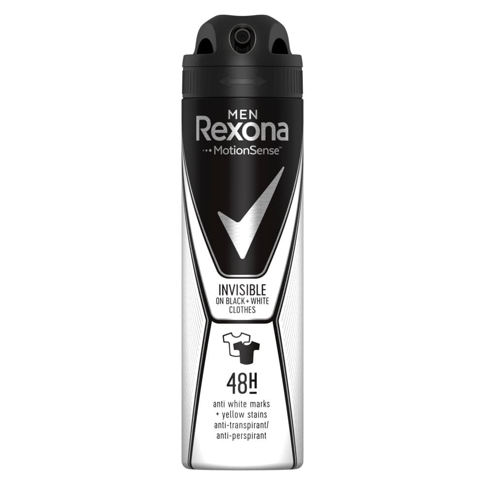 Rexona Men Invisible Spray Black + White 150 ml