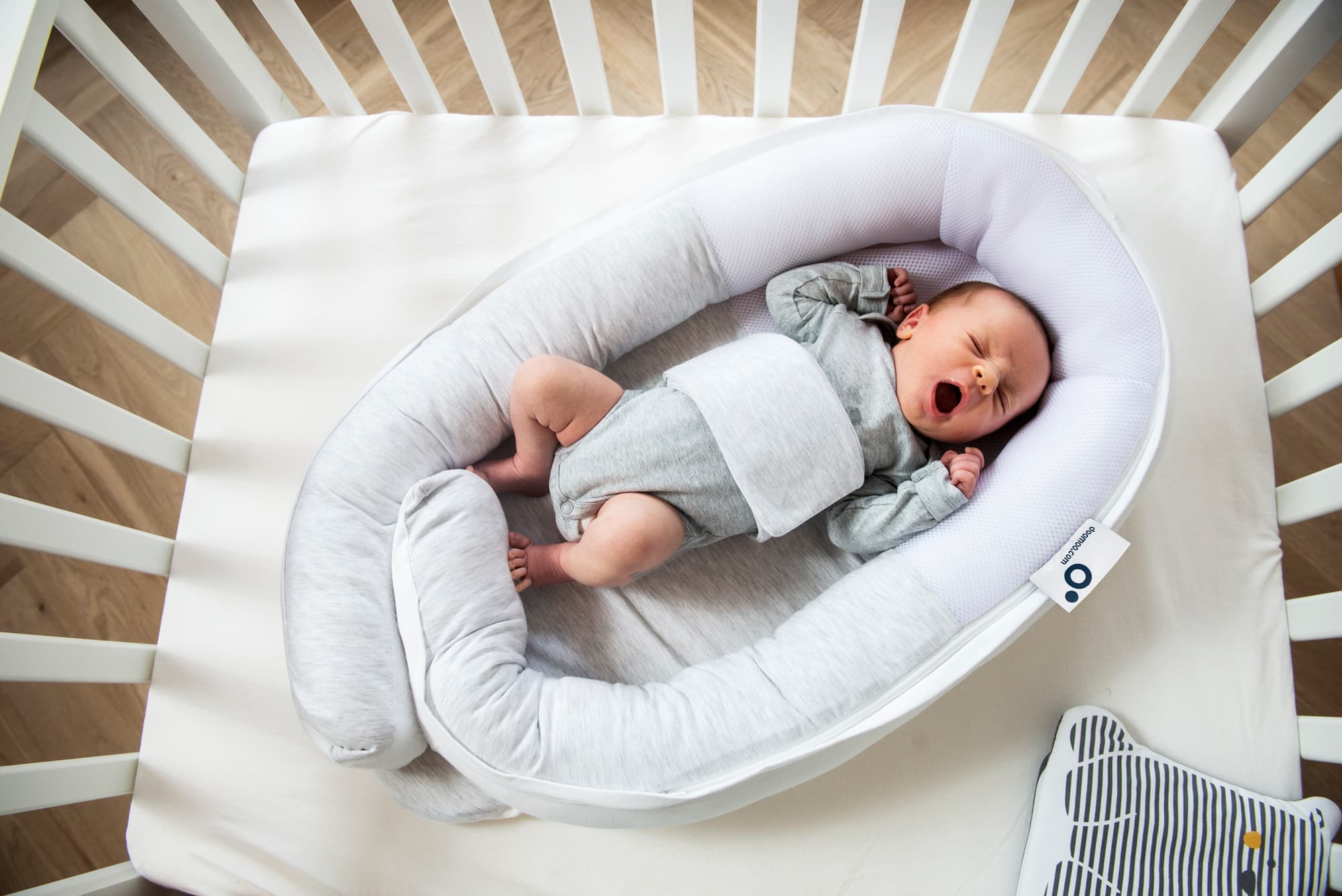 Doomoo Babybädd Melerad Vit 4