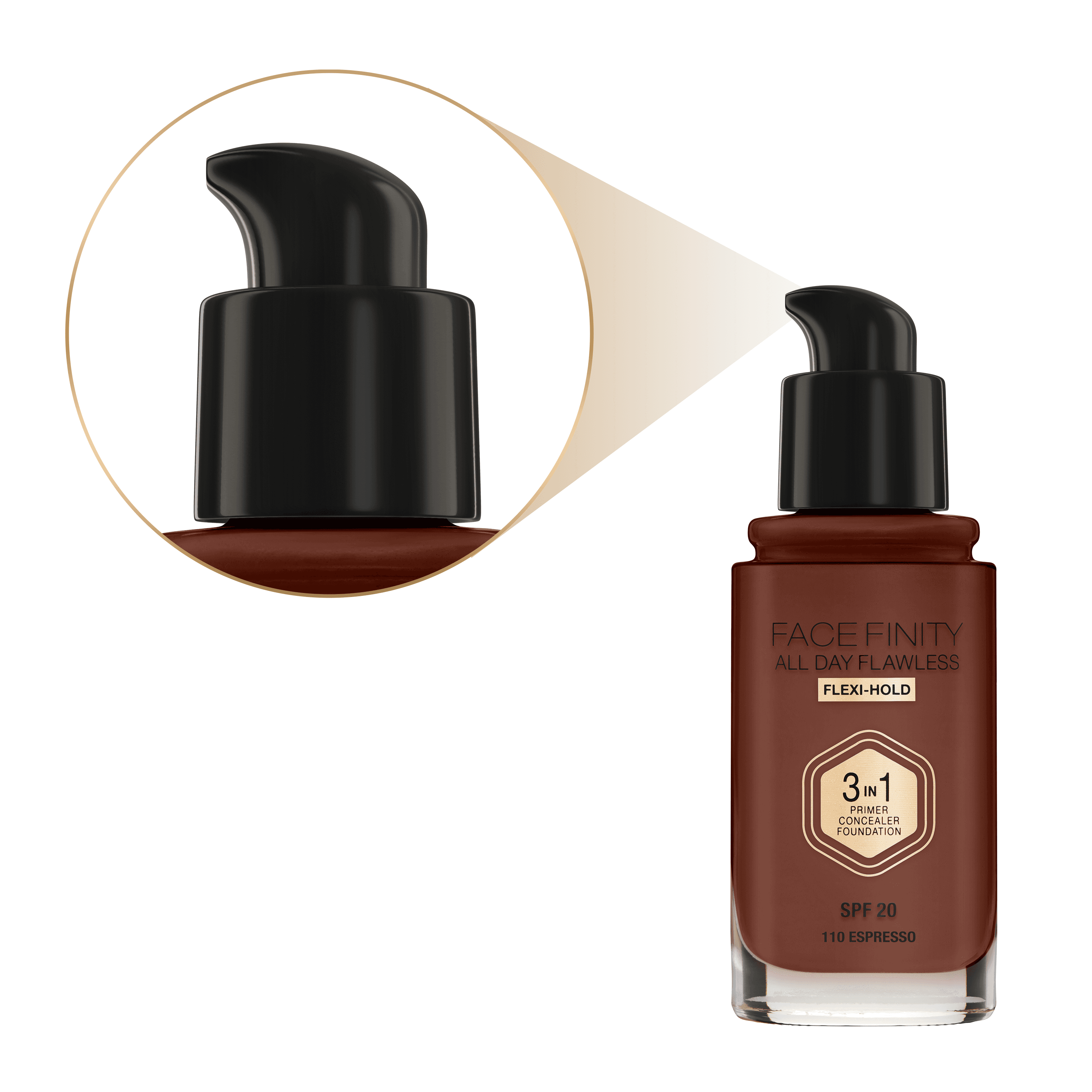 Max Factor Facefinity All Day Flawless Foundation 110 Espresso 30 ml 3