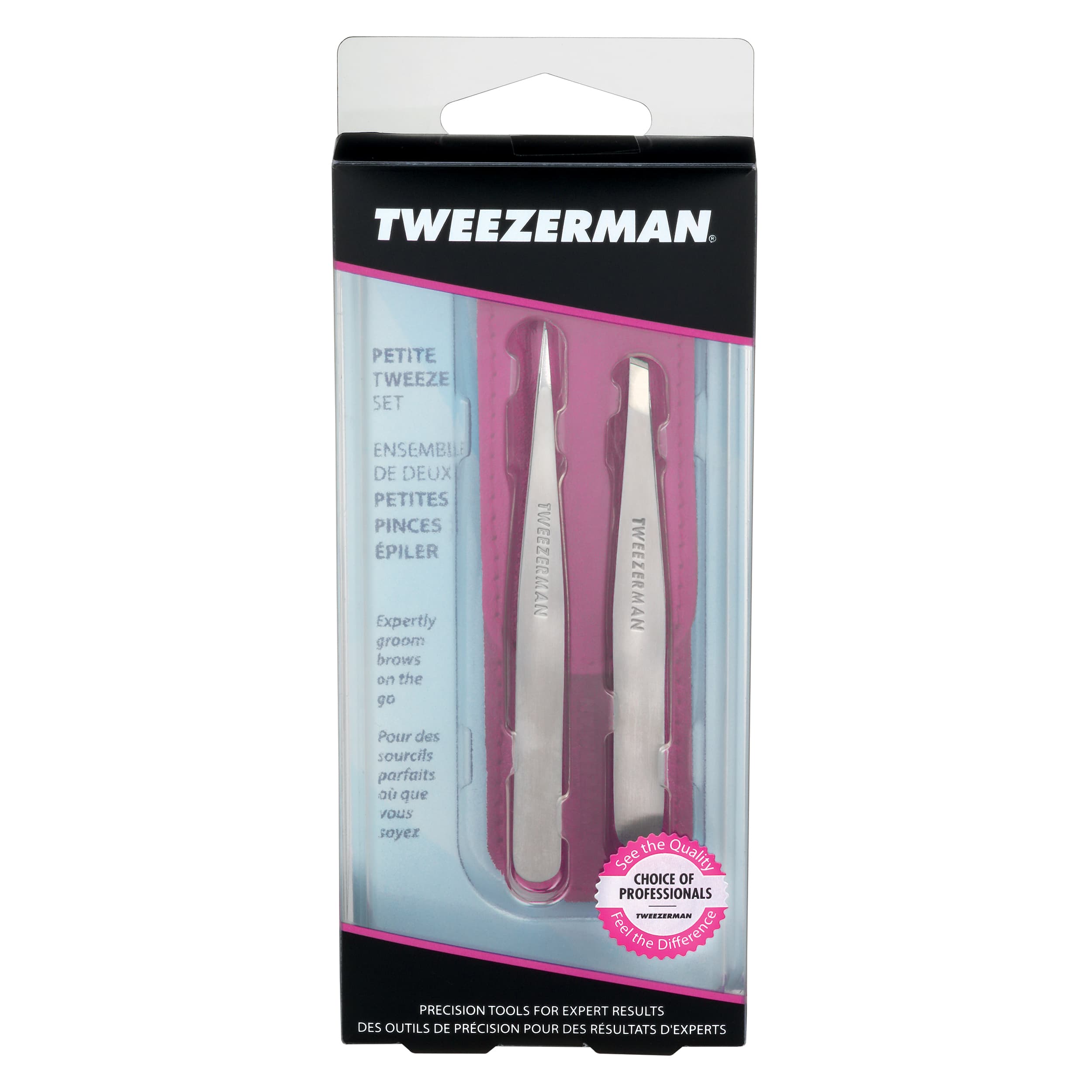 Tweezerman Petite Tweeze Set With Pink Case 4
