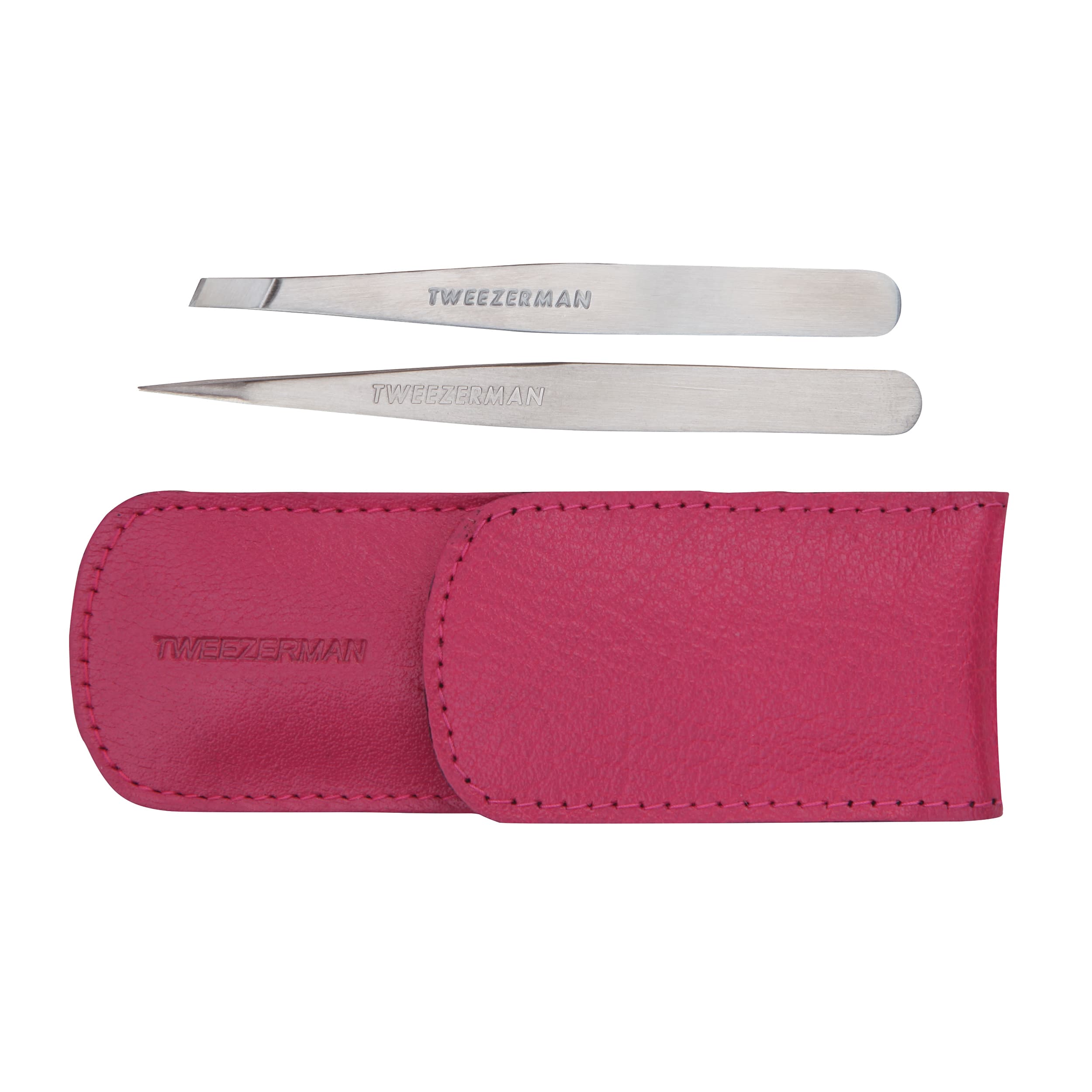 Tweezerman Petite Tweeze Set With Pink Case 5