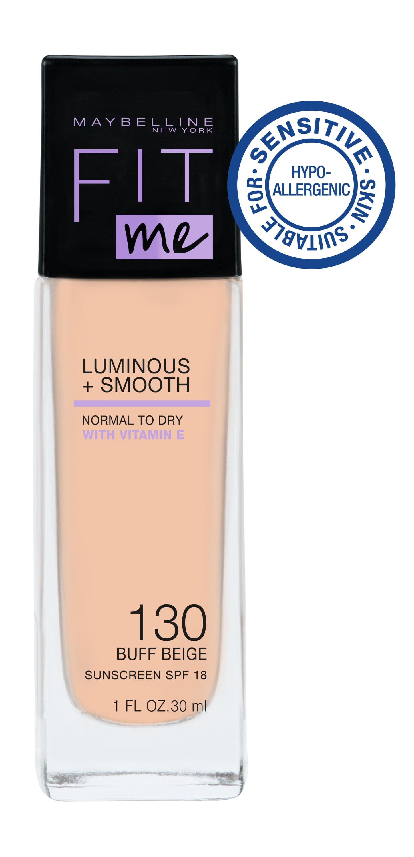 Maybelline Fit Me Luminous + Smooth Foundation 130 Buff Beige 30 ml 2