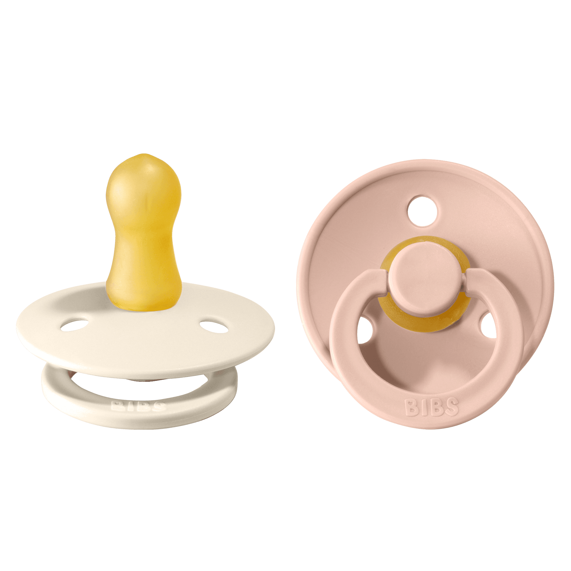 BIBS Colour Latex Size 1 Ivory/Blush 2-pack