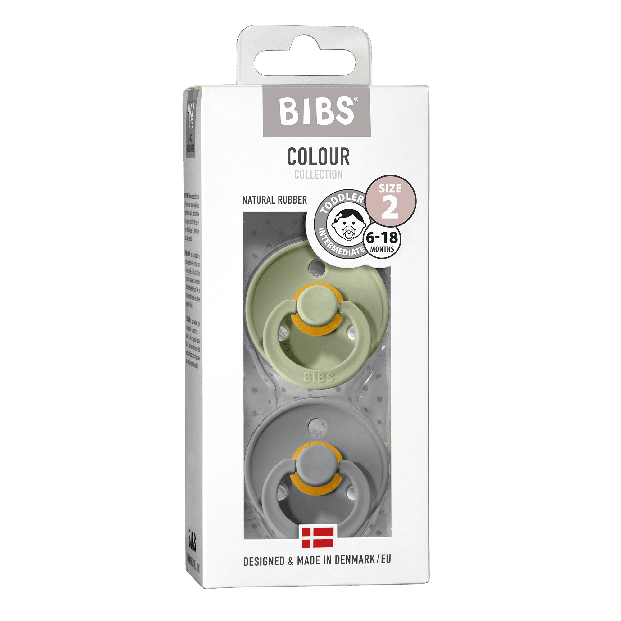 BIBS Colour Latex Size 2 Sage/Cloud 2-pack - produktbild 2