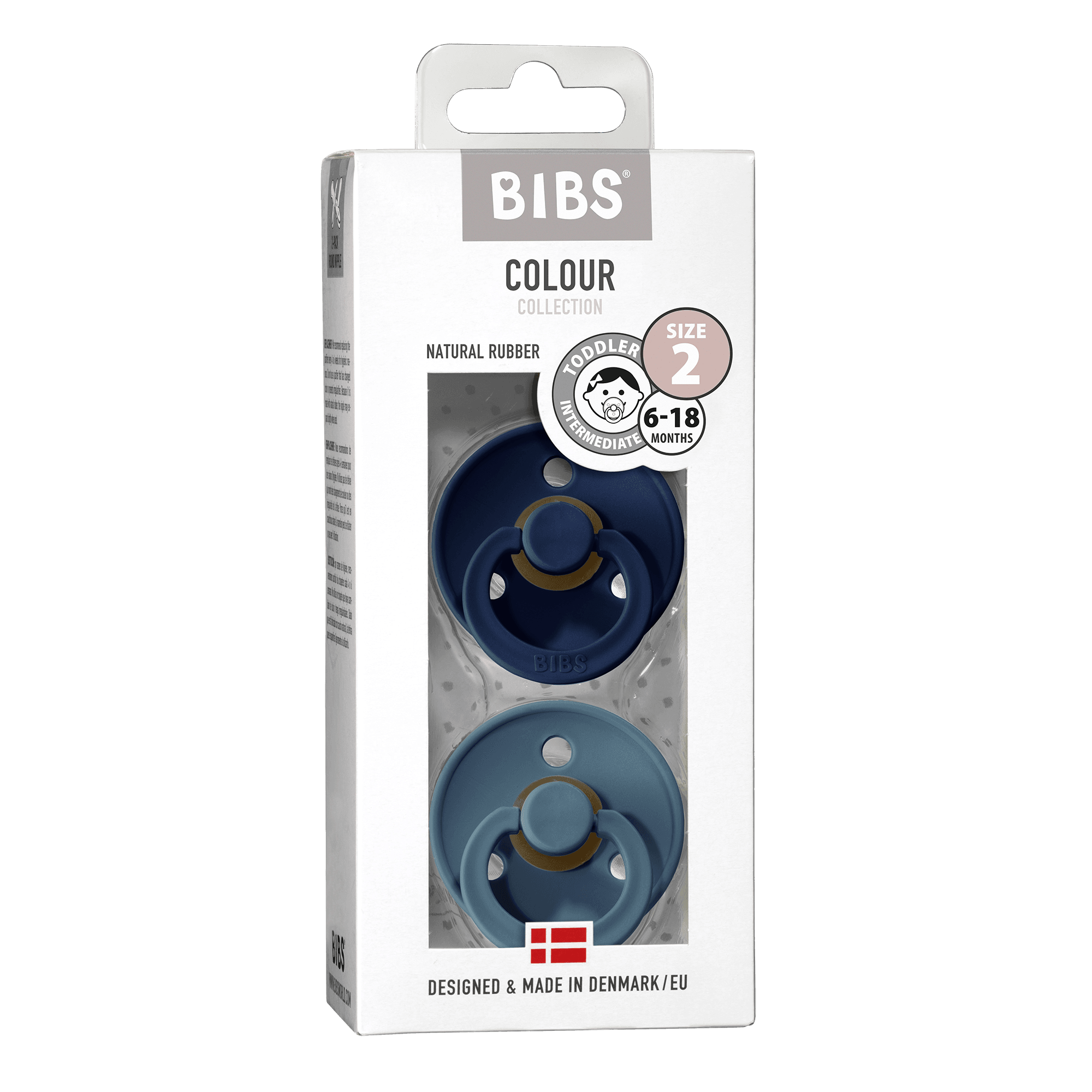BIBS Colour Latex Size 2 Deep Space/Petrol 2-pack - produktbild 2