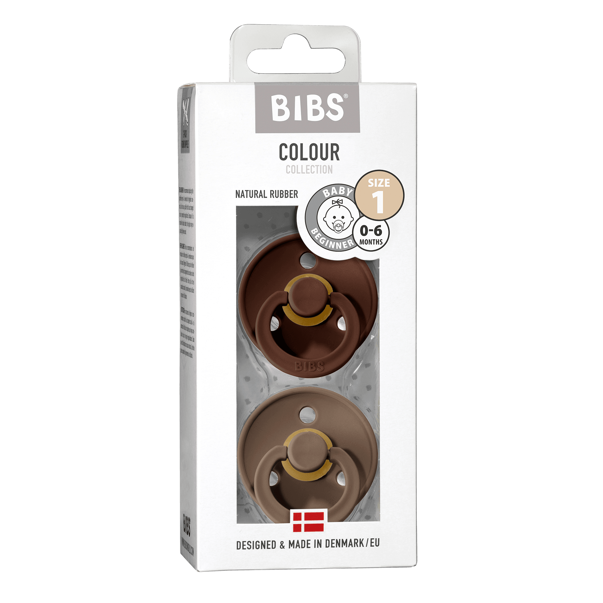 BIBS Colour Latex Size 1 Mocha/Dark Oak 2-pack - produktbild 2