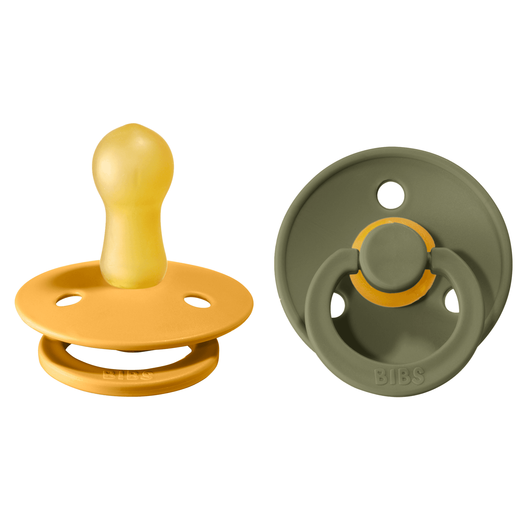 BIBS Colour Latex Size 2 Honey Bee/Olive 2-pack