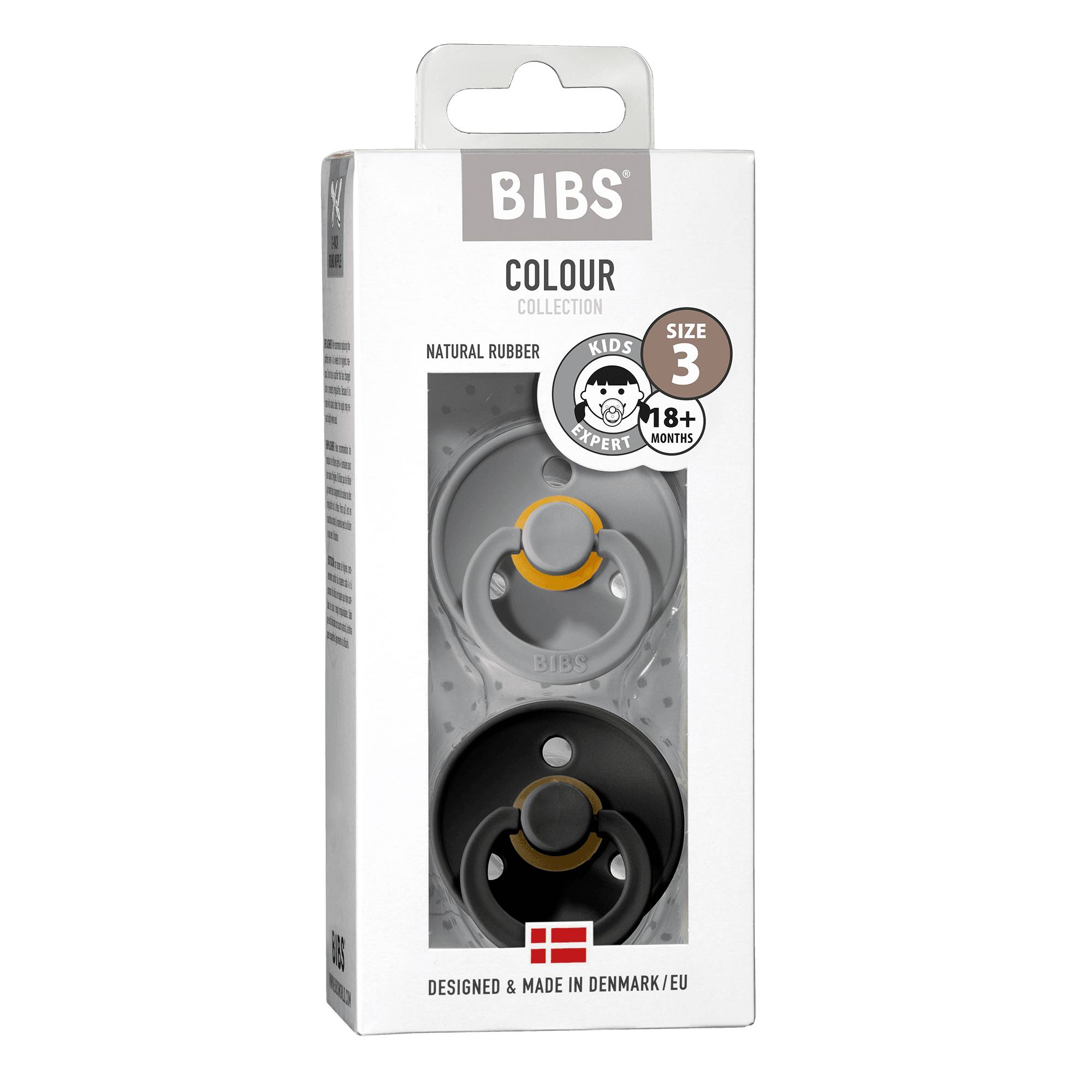 BIBS Colour Latex Size 3 Cloud/Black 2-pack - produktbild 2
