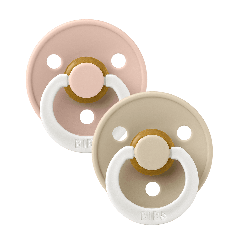 BIBS Colour Latex Size 2 Blush GLOW/Vanilla GLOW 2-pack - produktbild 2