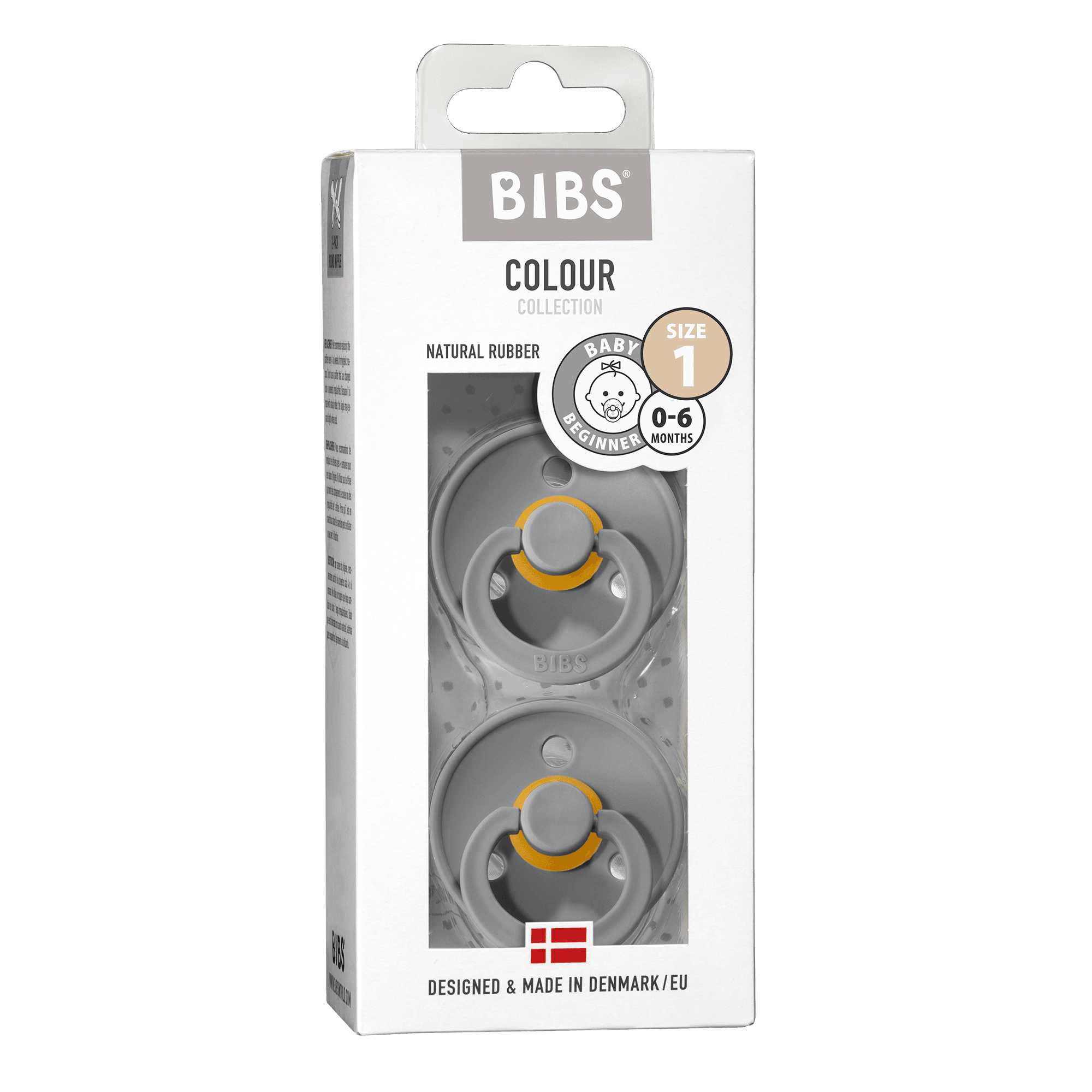 BIBS Colour Nappar Cloud/Cloud strl. 1 (0-6 månader) 2-pack - produktbild 2
