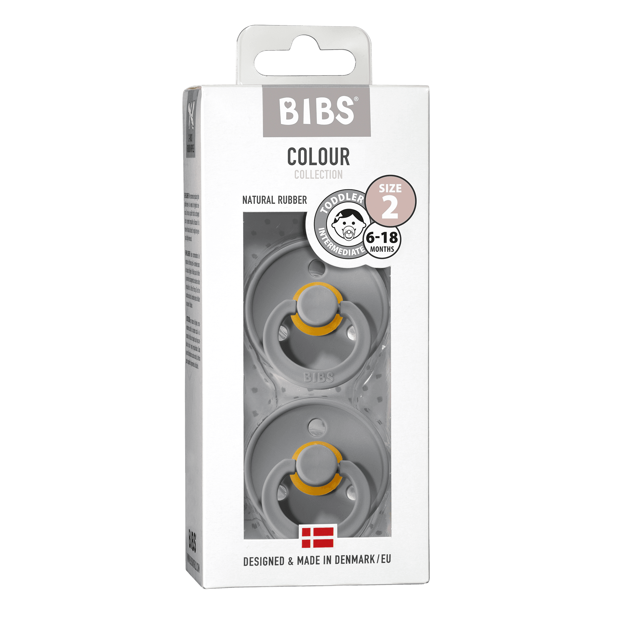 BIBS Colour Nappar Cloud/Cloud strl. 2 (6-18 månader) 2-pack - produktbild 2