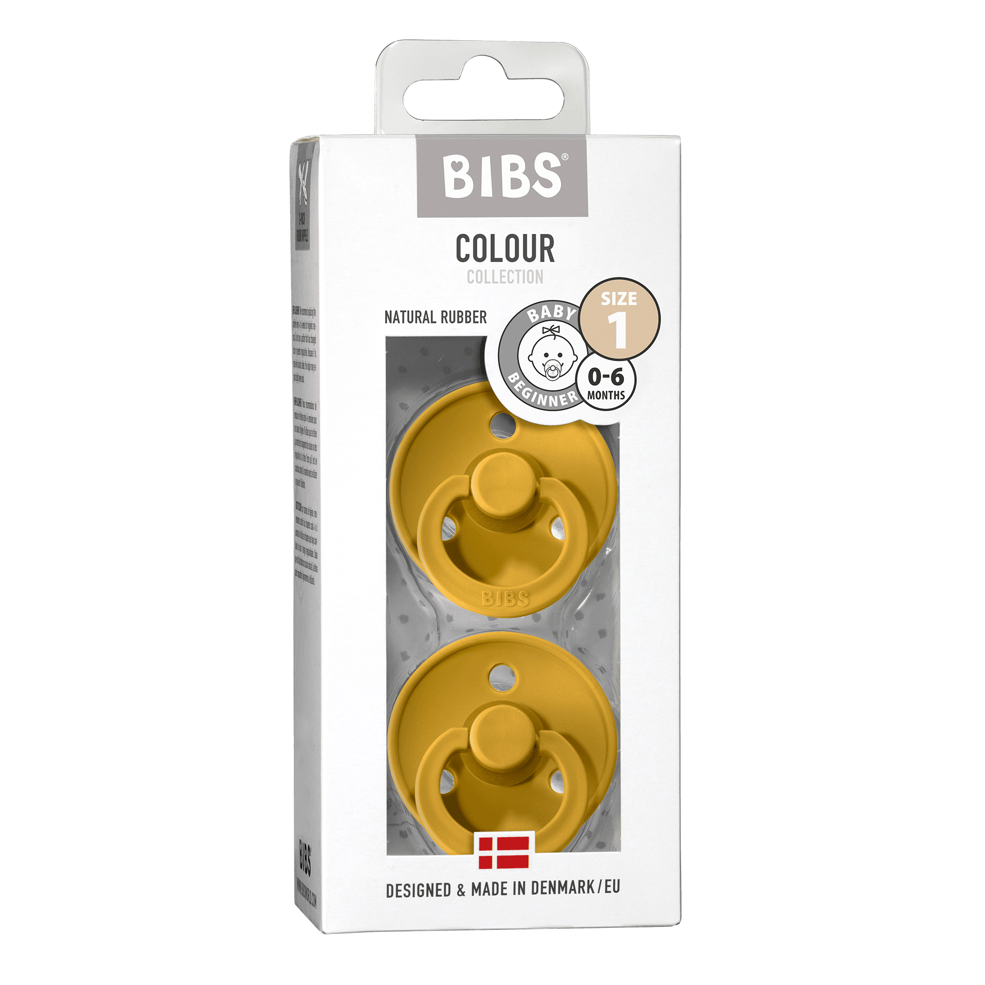 BIBS Colour Nappar Mustard/Mustard strl. 1 (0-6 månader) 2-pack - produktbild 2