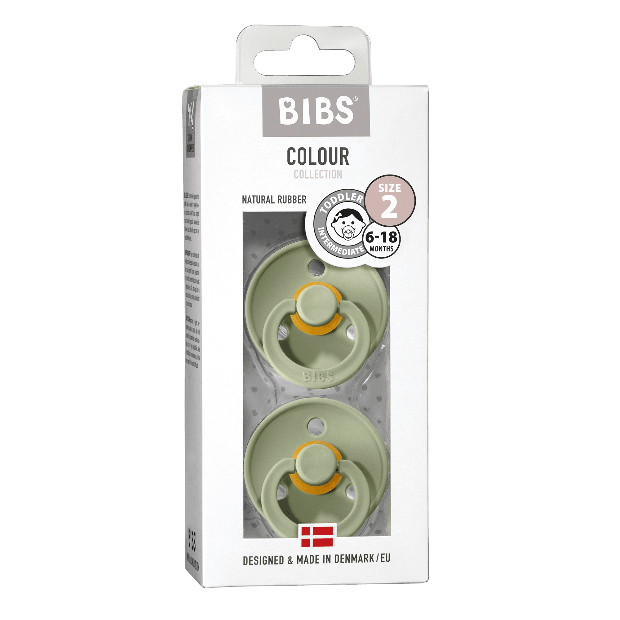 BIBS Colour Latex Size 2 Sage/Sage 2-pack - produktbild 2