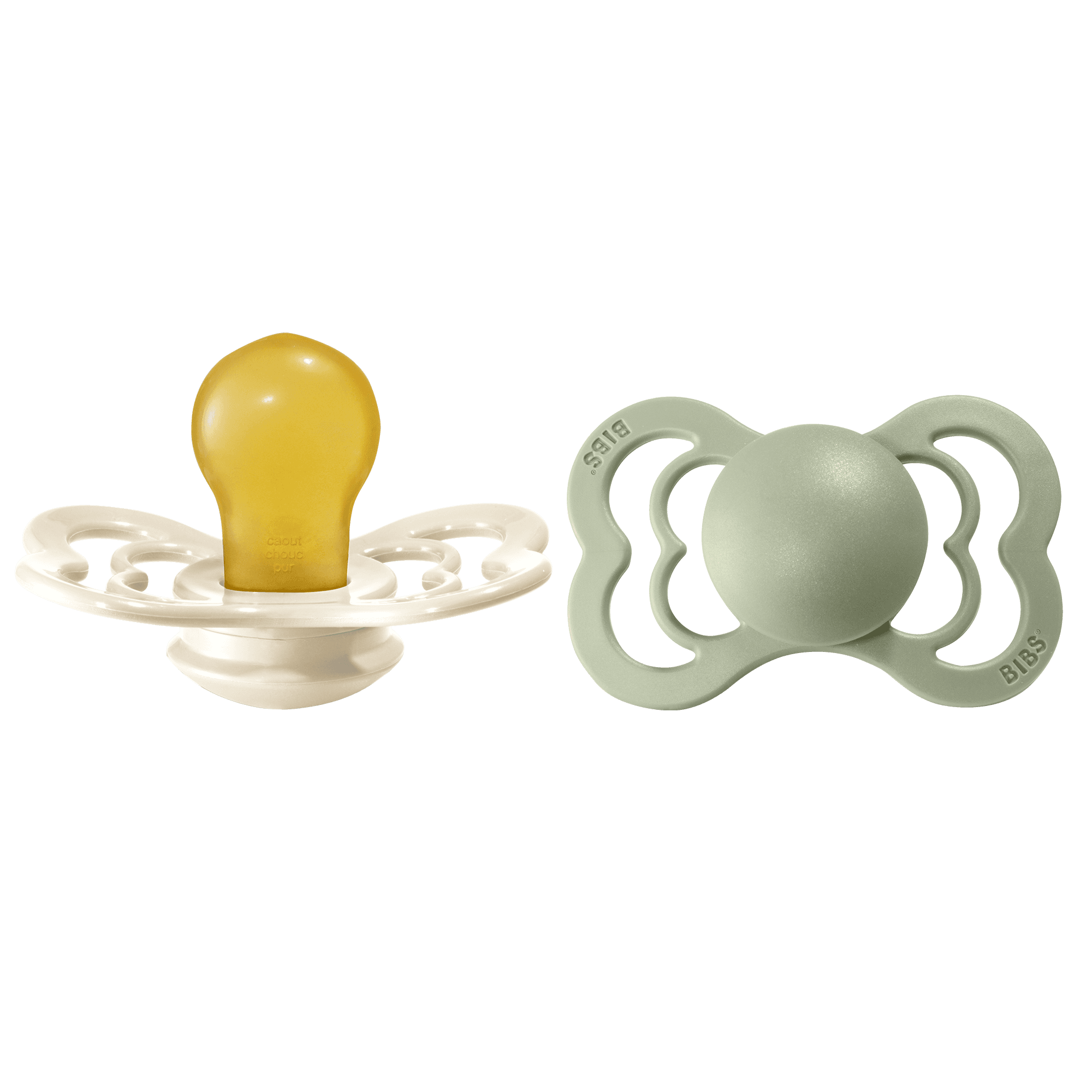 BIBS Supreme Latex Size 2 Ivory/Sage 2-pack