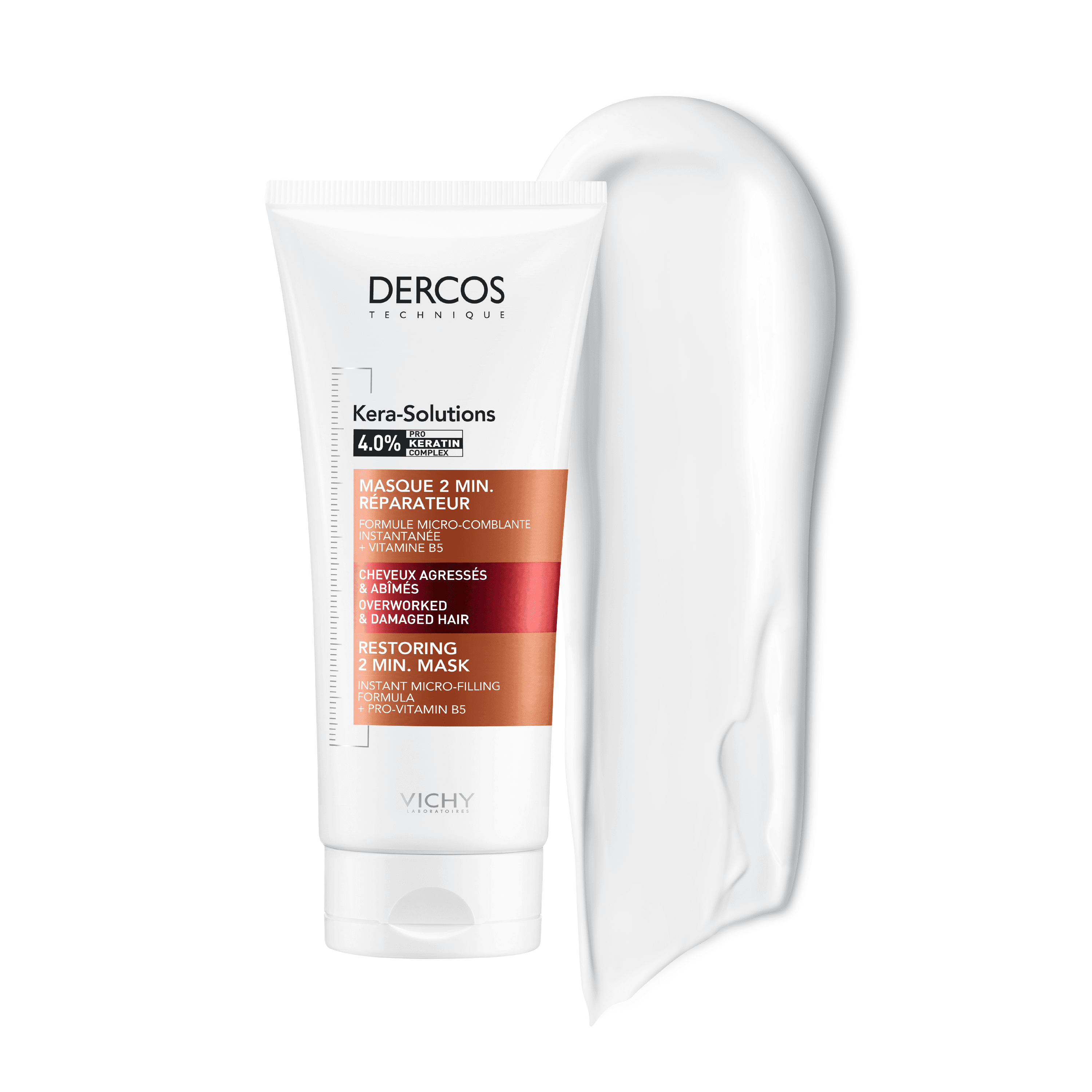 Vichy Dercos Kera-Solutions Mask 200 ml - produktbild 2