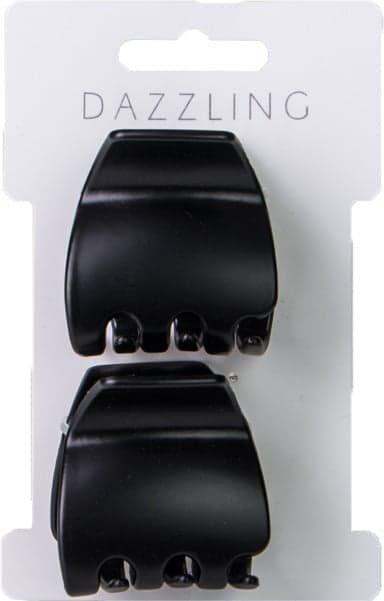 Dazzling Två pack hårklämma Matt