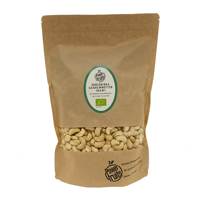 Powerfruits Ekologiska Cashewnötter RAW 500 g