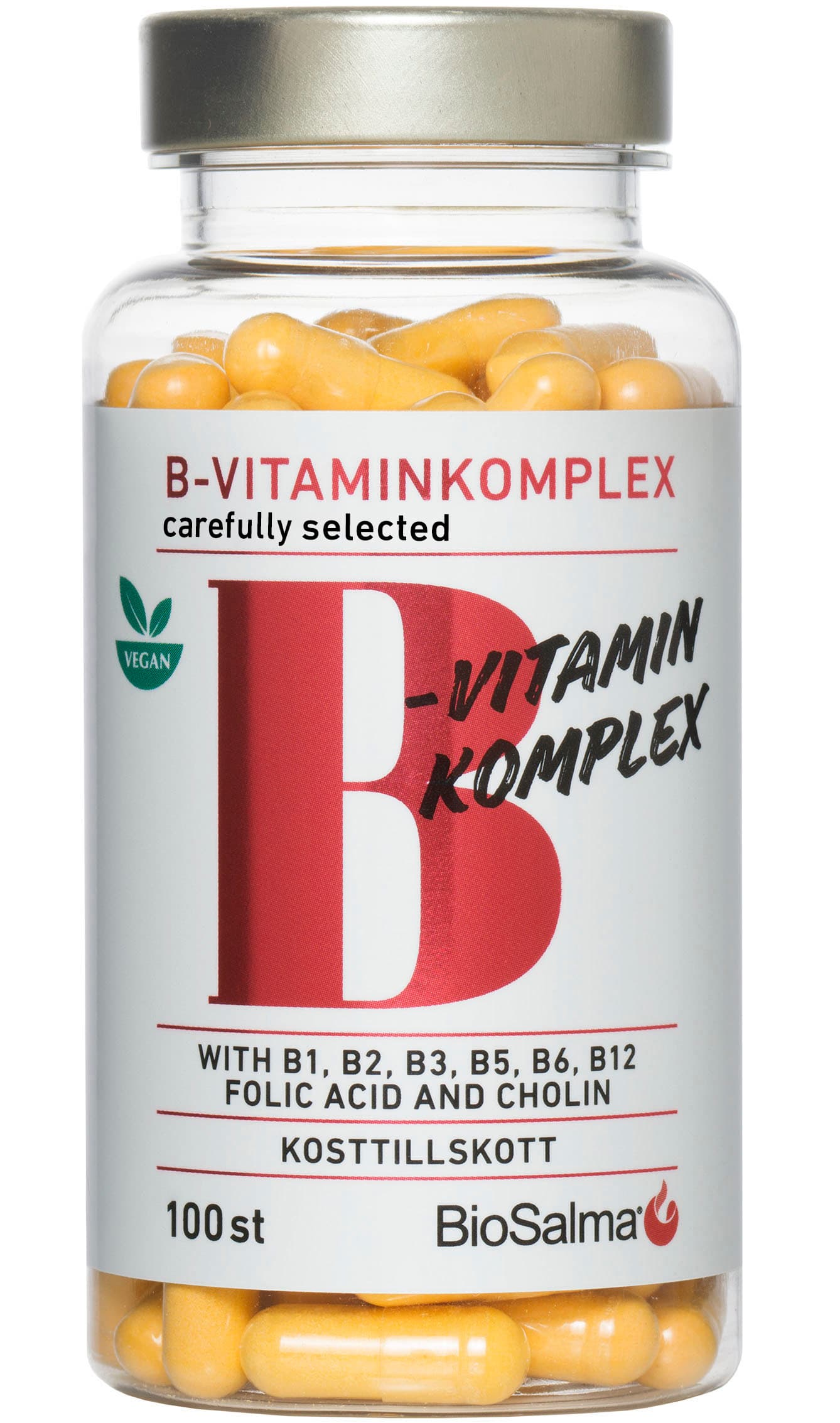 Biosalma B-vitaminkomplex Highly Efficient 100 tabletter