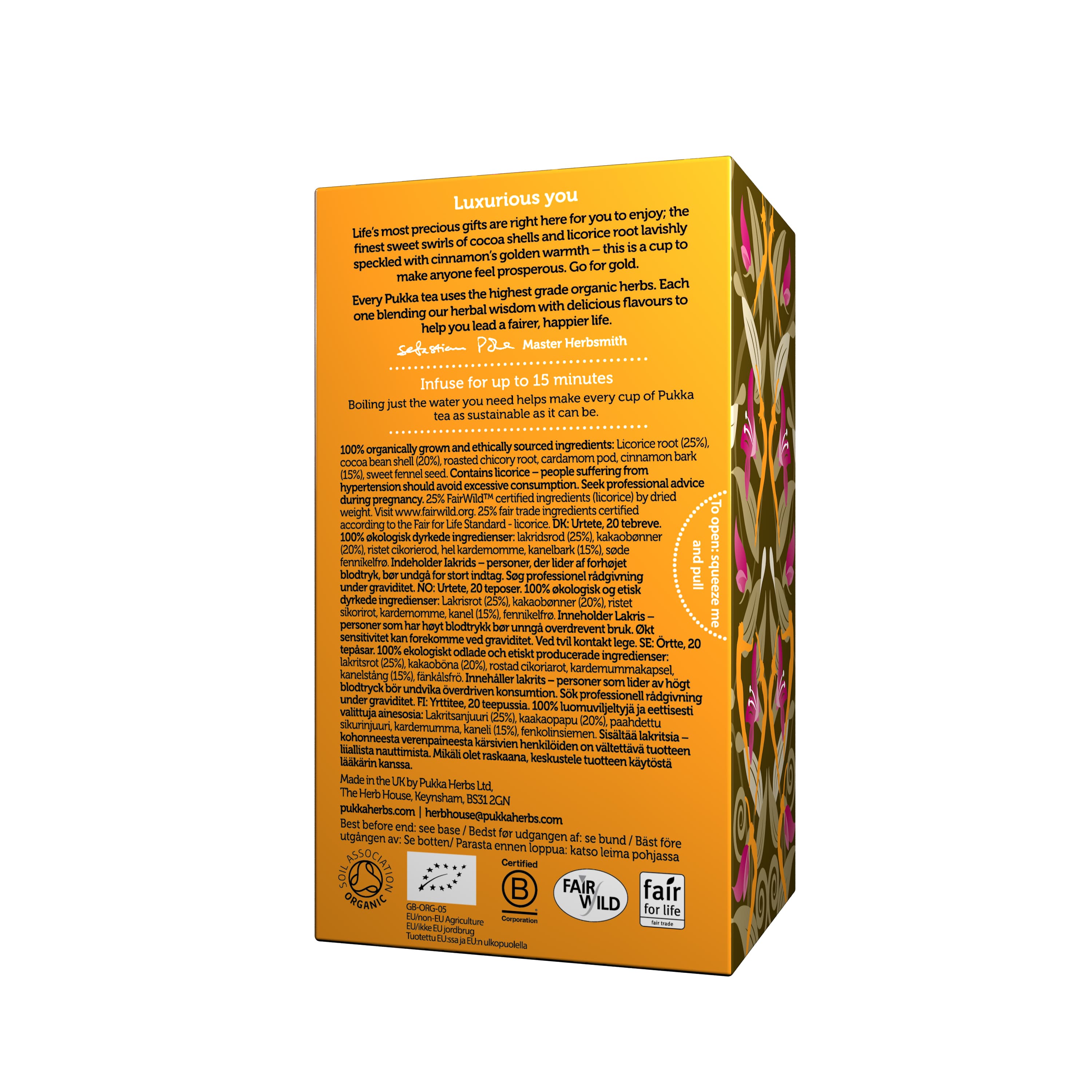 Pukka Licorice & Cinnamon 20 tepåsar 3