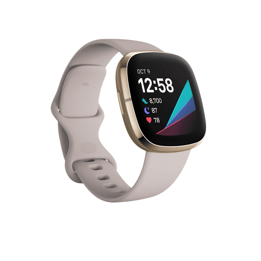 Fitbit Sense - Lunar White/Soft Gold