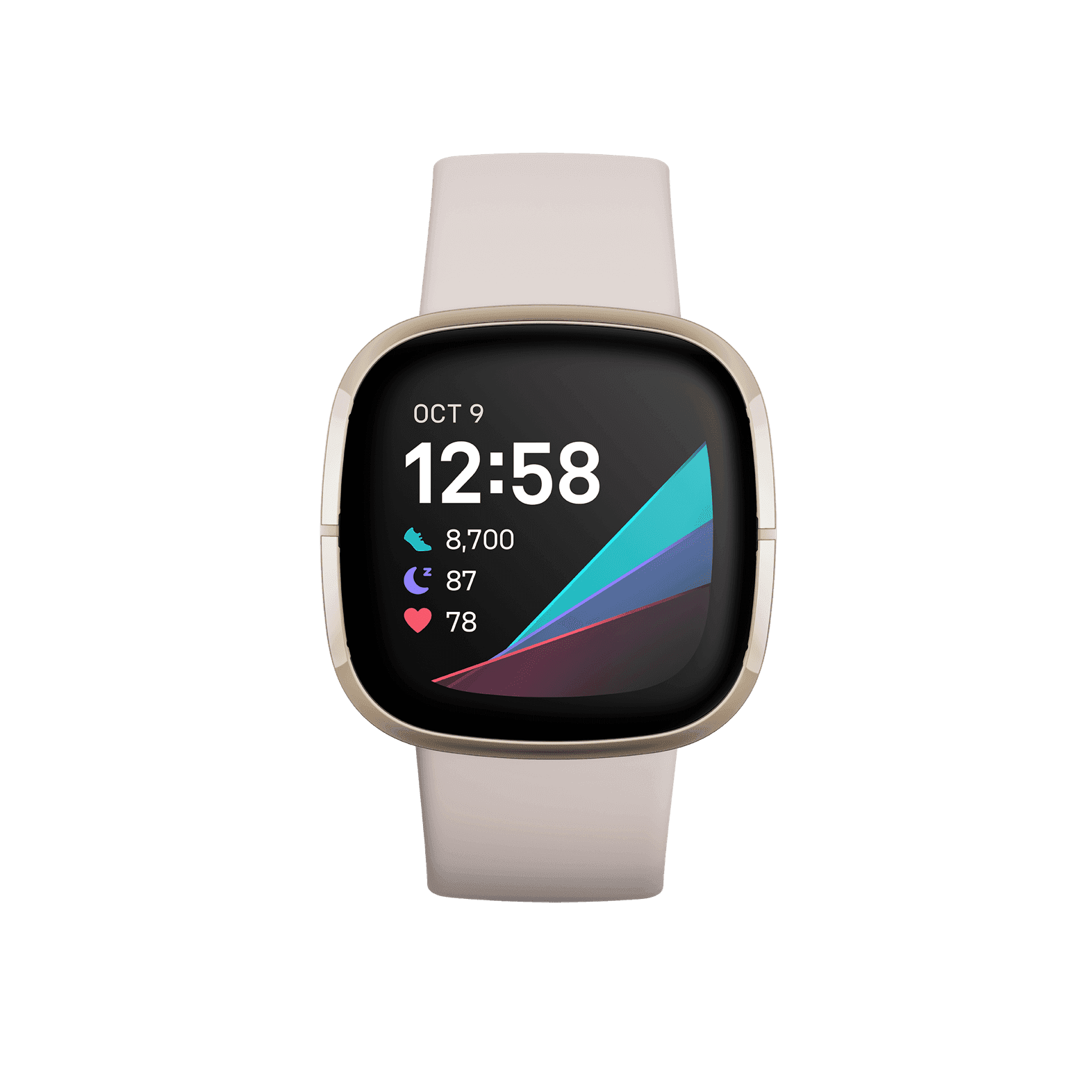 Fitbit Sense - Lunar White/Soft Gold 2