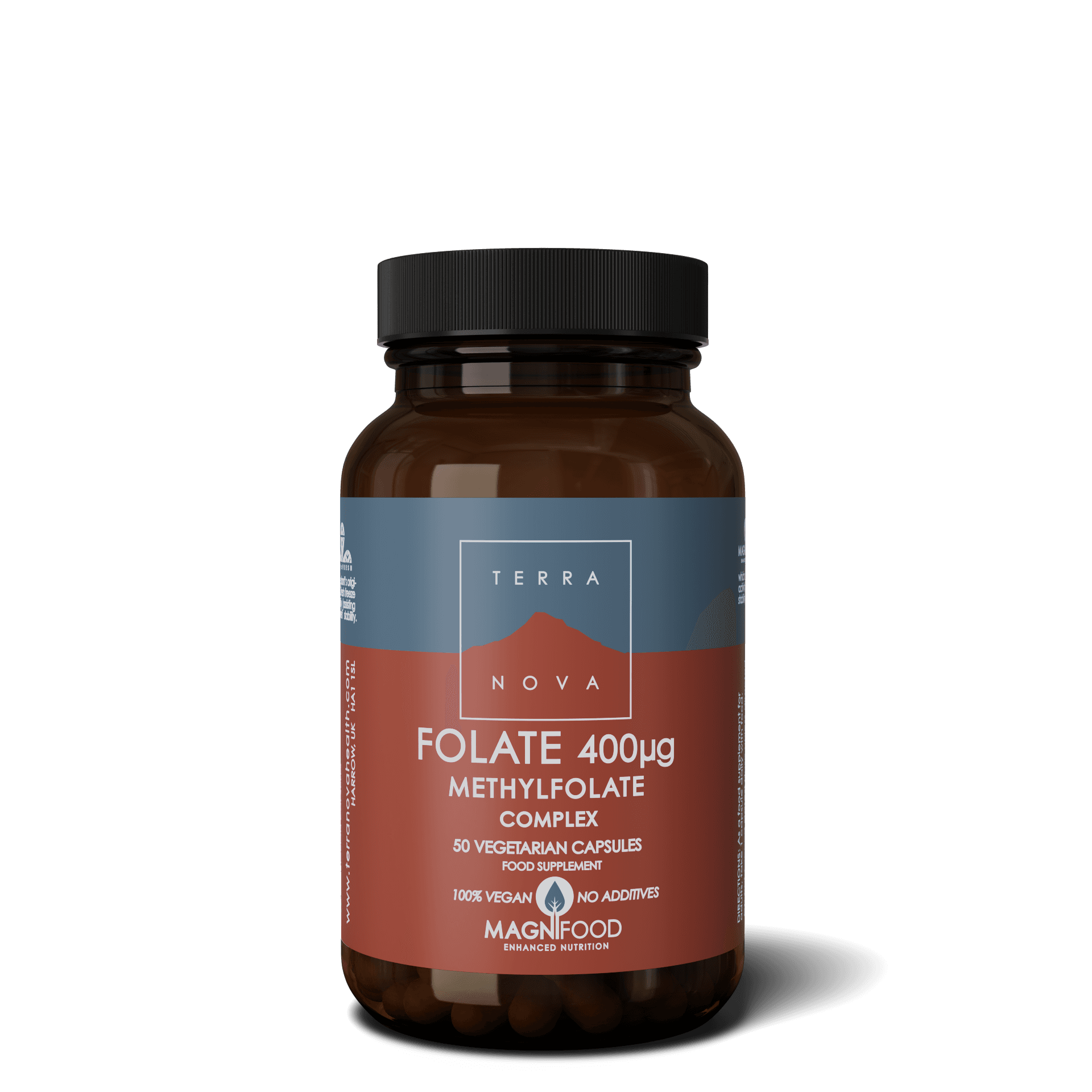 Terranova Folate Methylfolate 400 mg Complex 50 kapslar