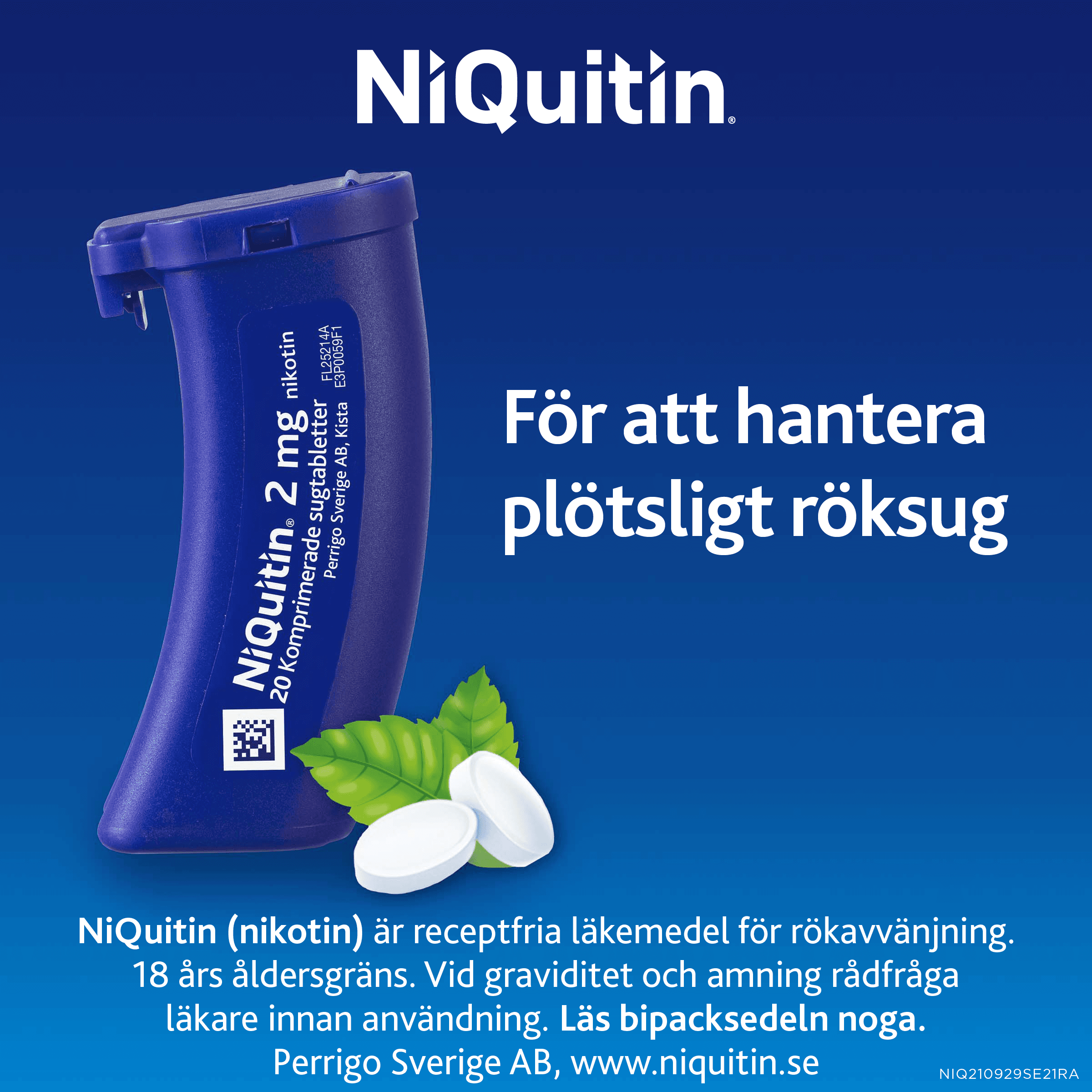 NiQuitin Komprimerad Sugtablett 2 mg 2