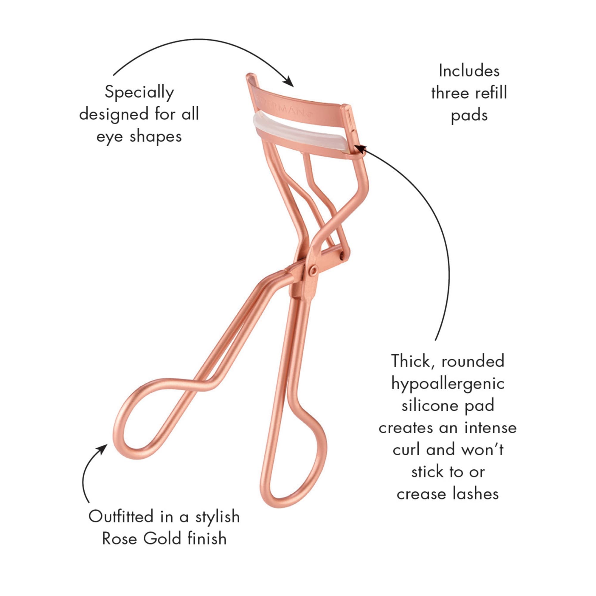Tweezerman Rose Gold Classic Curler 23 g 2