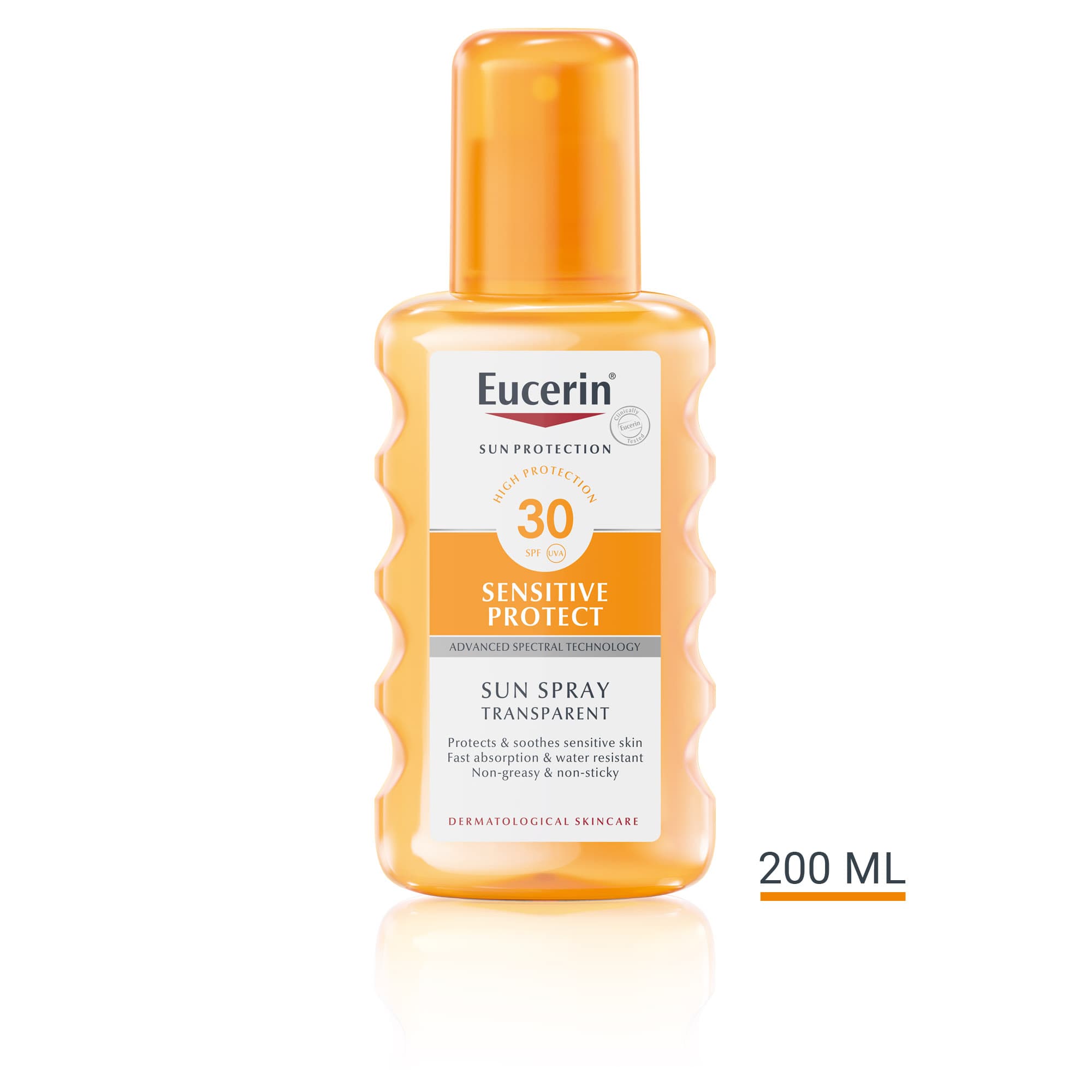 Eucerin Sun Spray Transparent SPF30 200 ml - produktbild 5