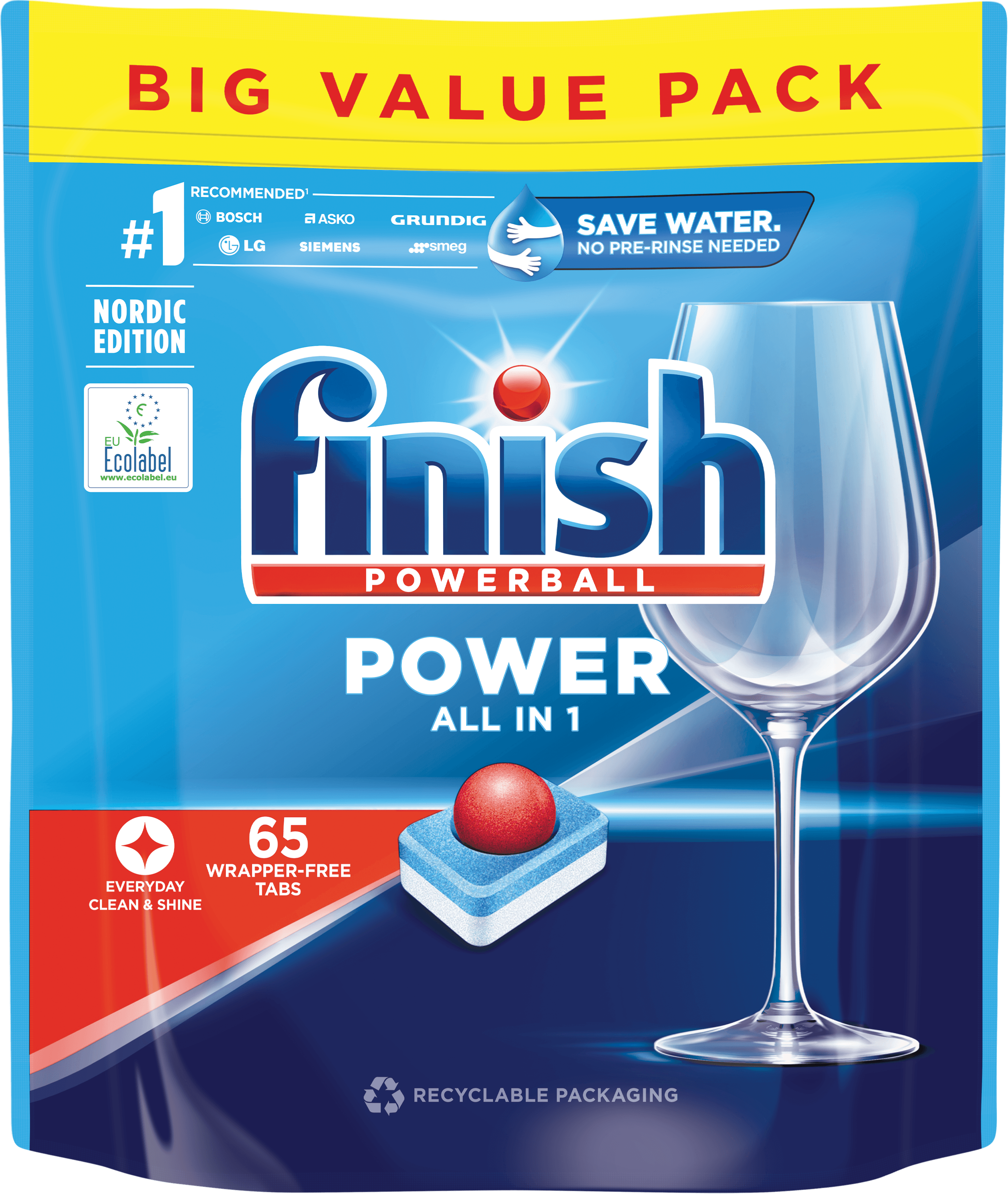 Finish Power All in One 65 tabletter