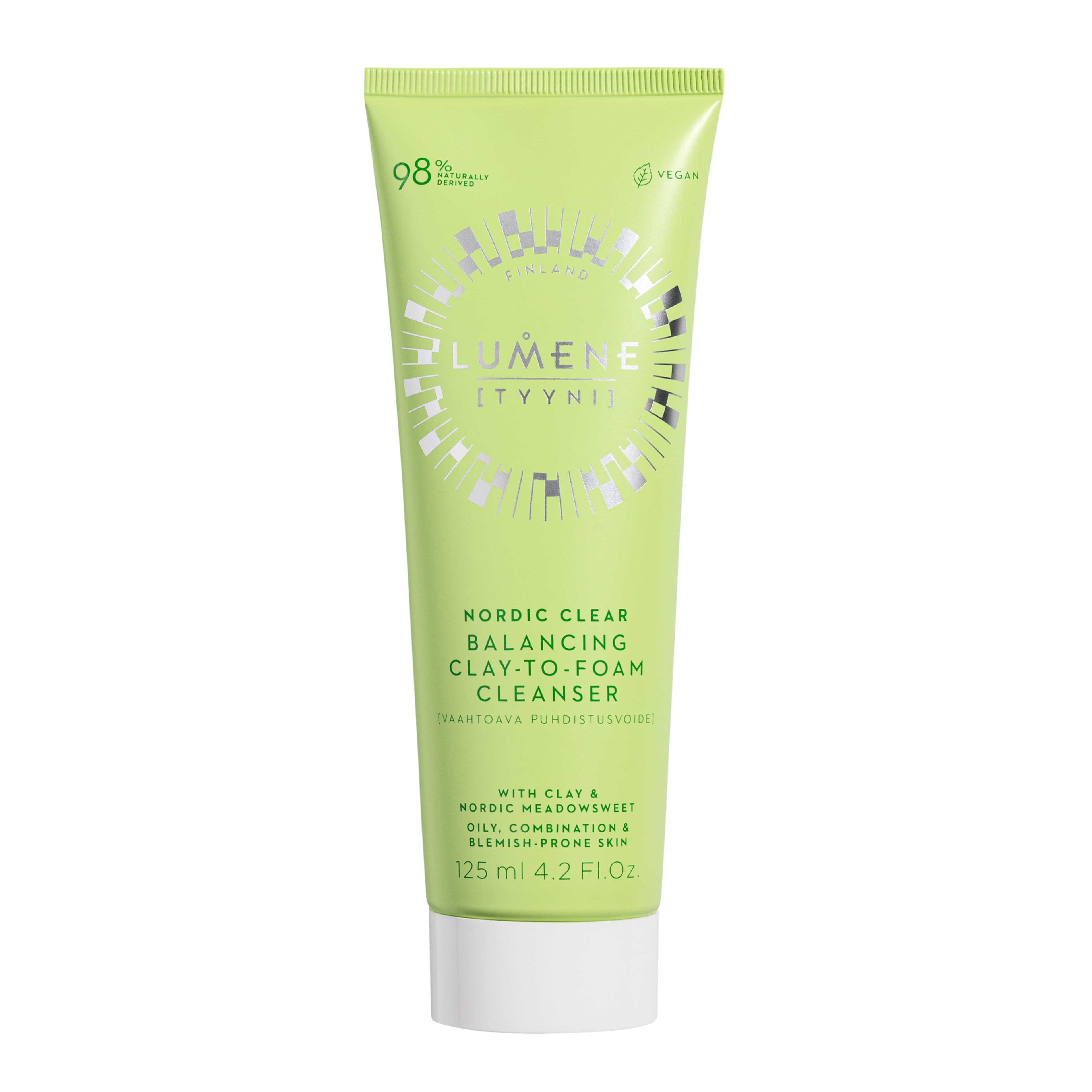 Lumene Nordic Clear Balancing Clay-to-Foam Cleanser 125 ml